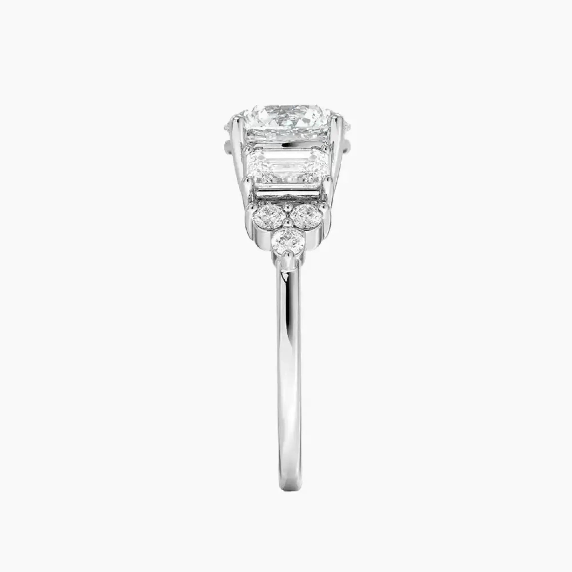 OBSER277 - Kaiya Round engagement ring setting view 3