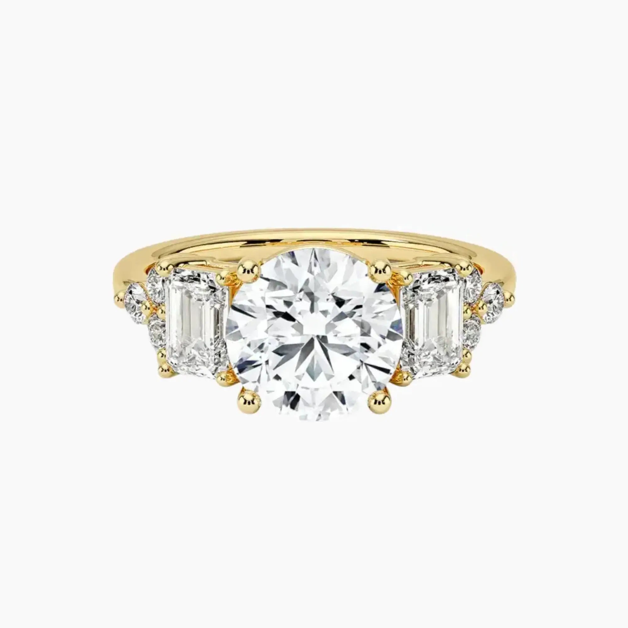 OBSER277 - Kaiya Round engagement ring setting view 7