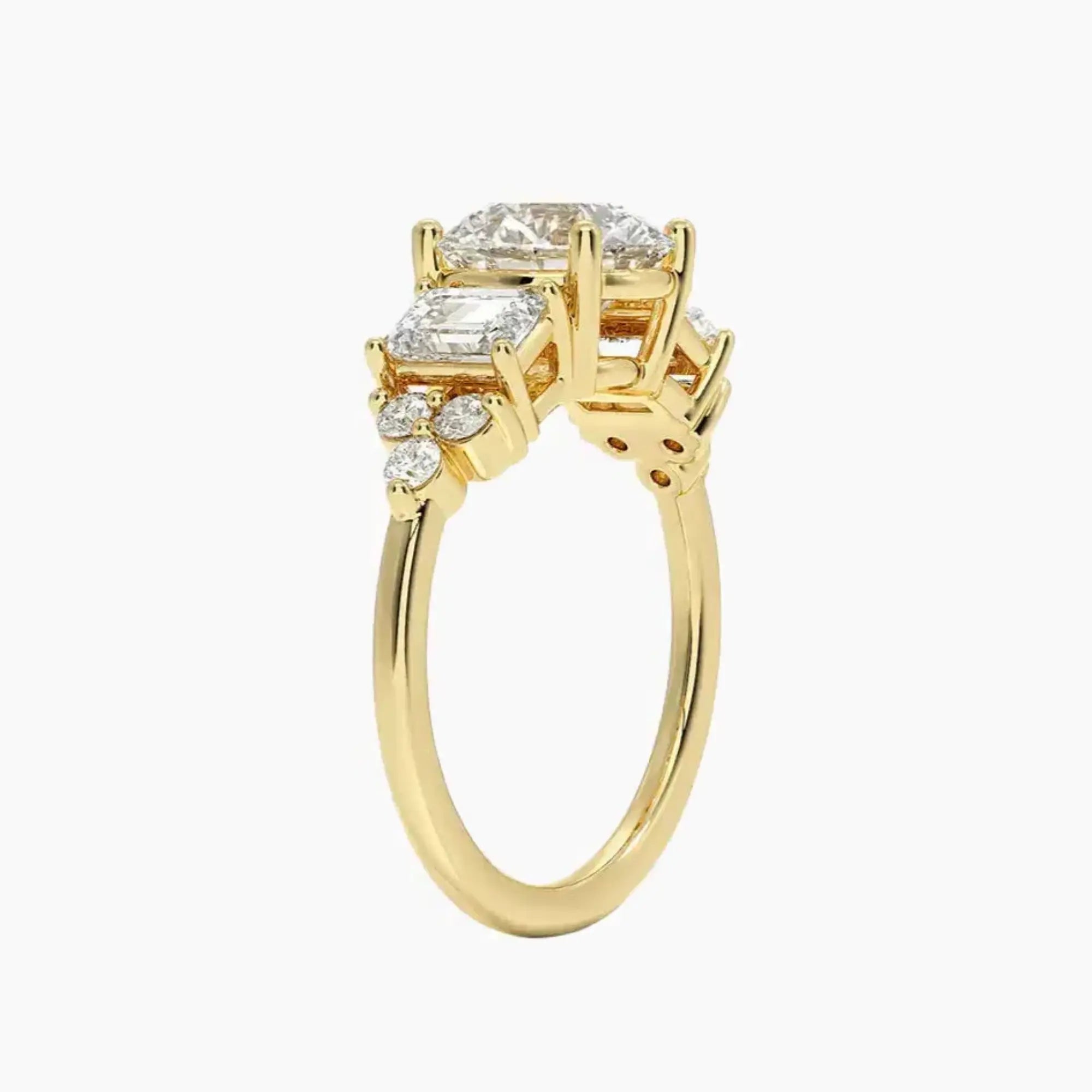 OBSER277 - Kaiya Round engagement ring setting view 8
