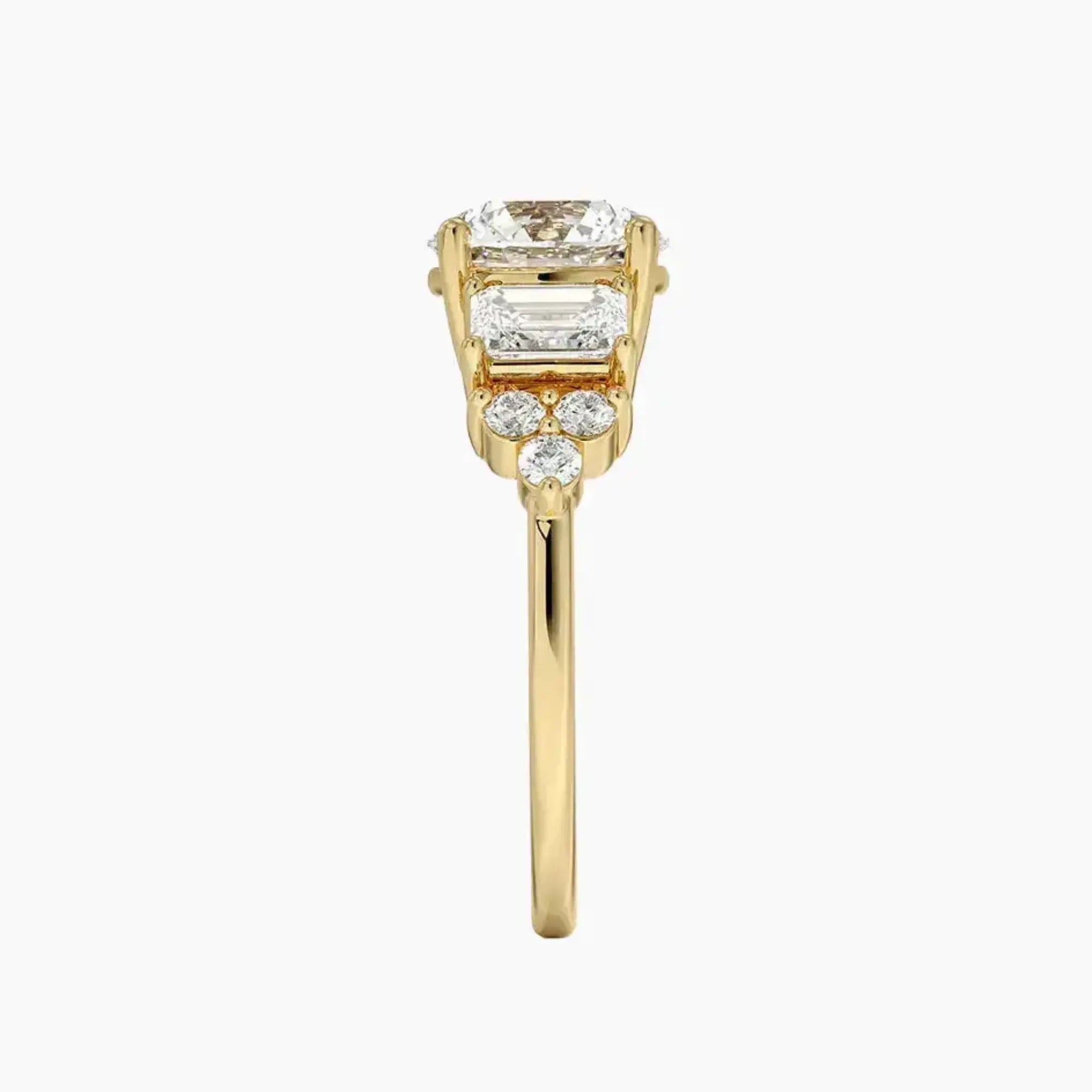 OBSER277 - Kaiya Round engagement ring setting view 9