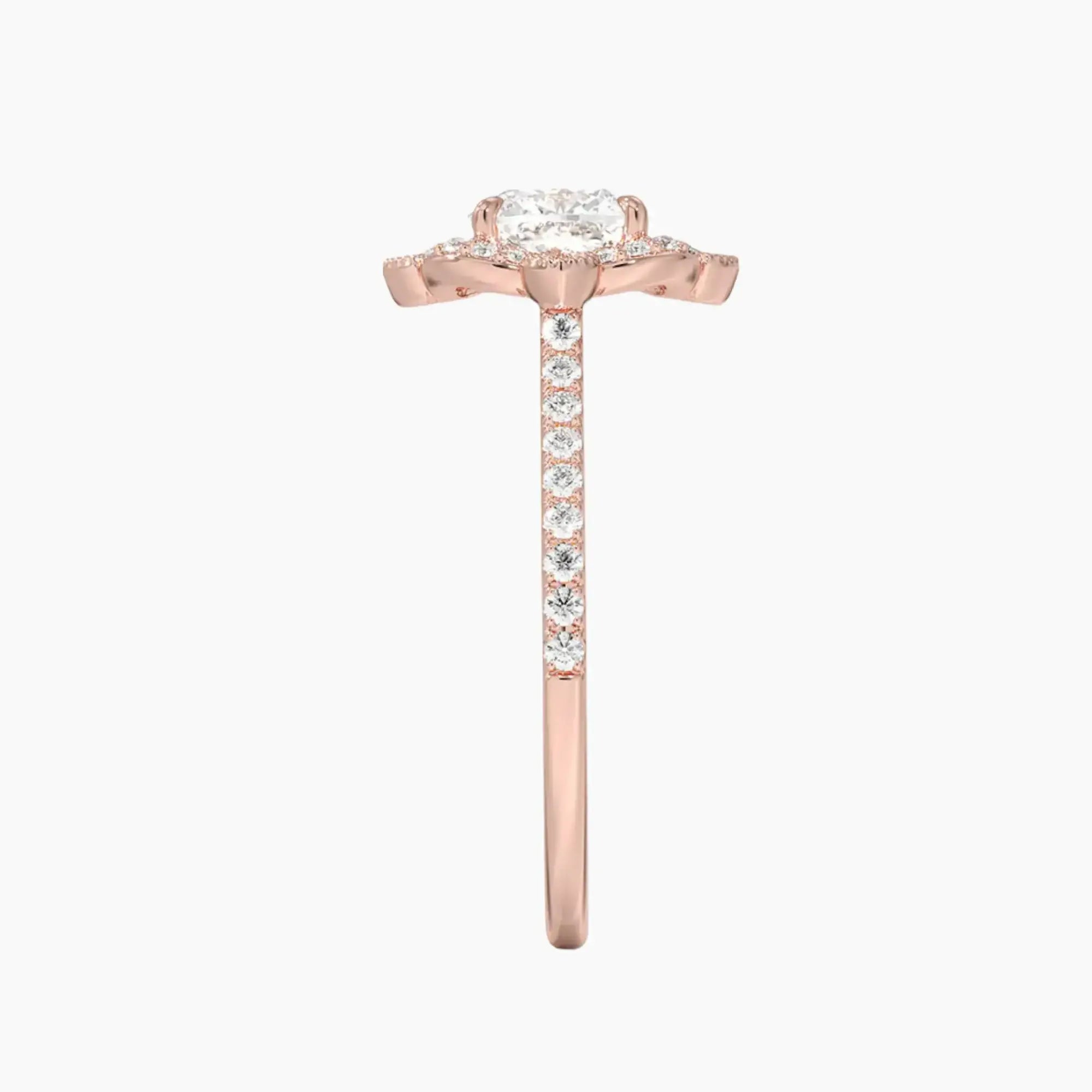 OBSER482 - Ravenna Halo Cushion engagement ring setting view 6