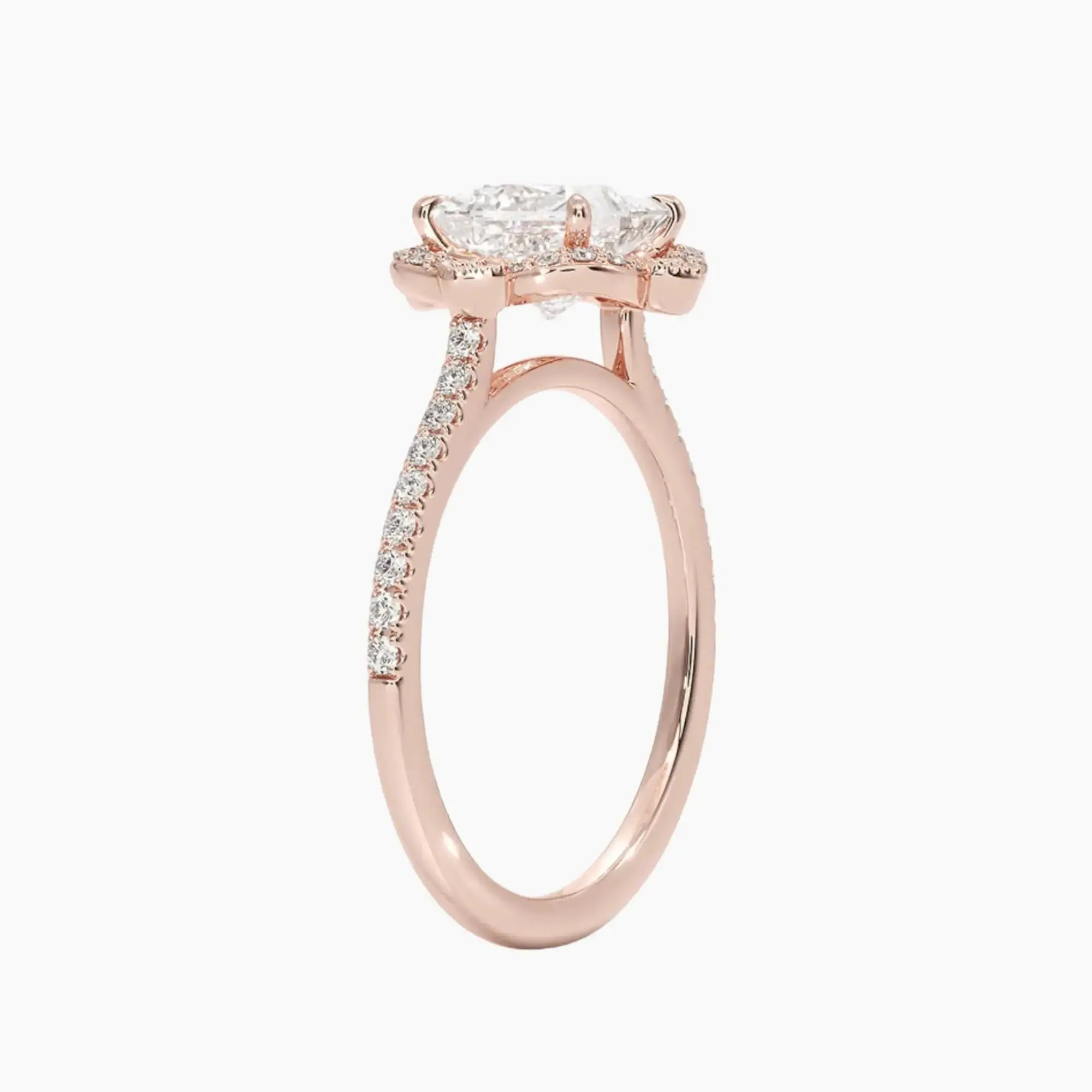 OBSER481 - Ravenna Halo Princess engagement ring setting view 5