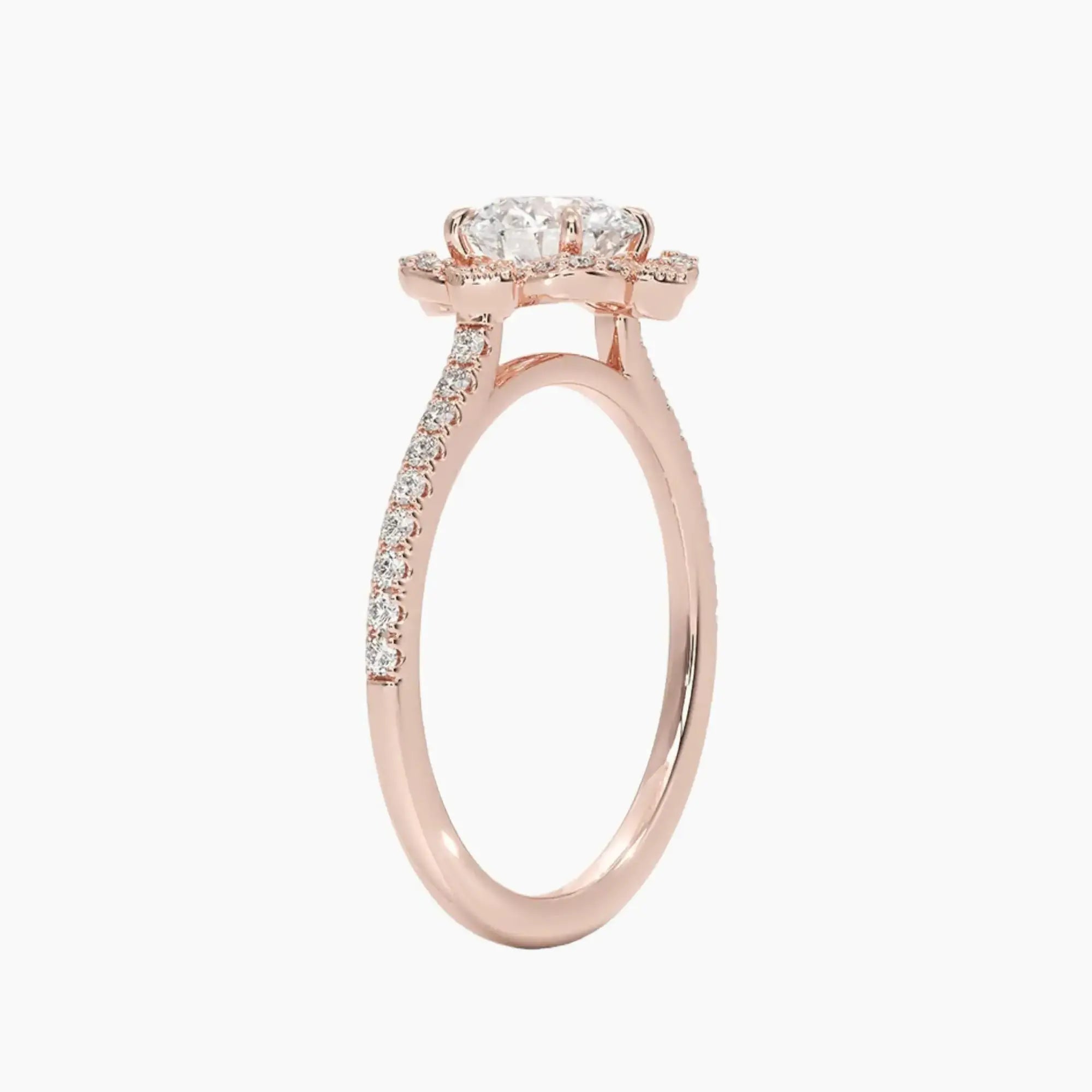 OBSER483 - Ravenna Halo Round engagement ring setting view 5
