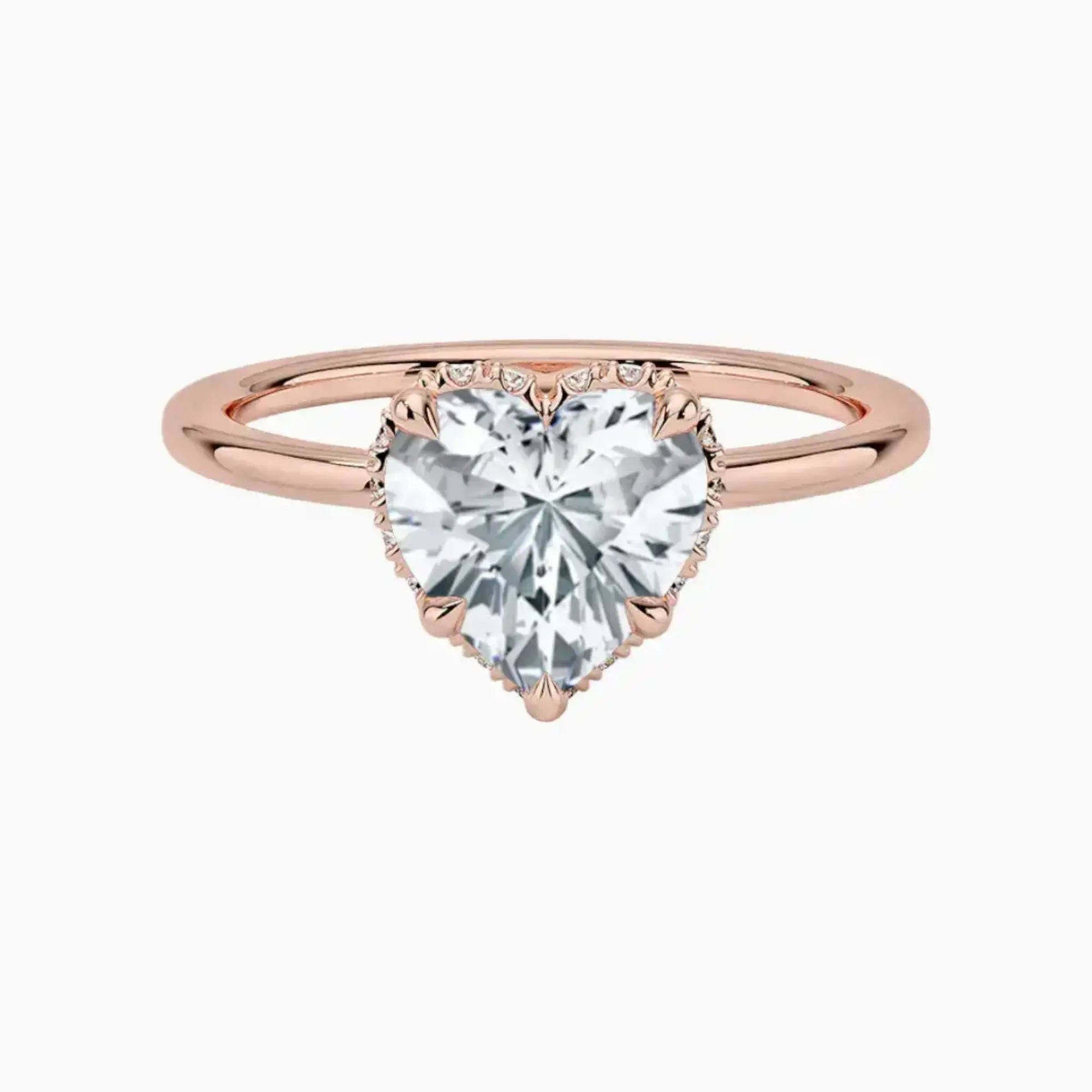 OBSER492 - Mirabel Halo Heart engagement ring setting view 4