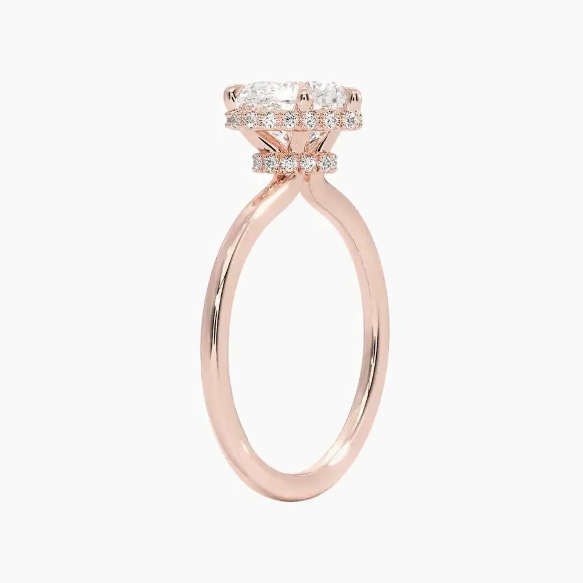 OBSER492 - Mirabel Halo Heart engagement ring setting view 5