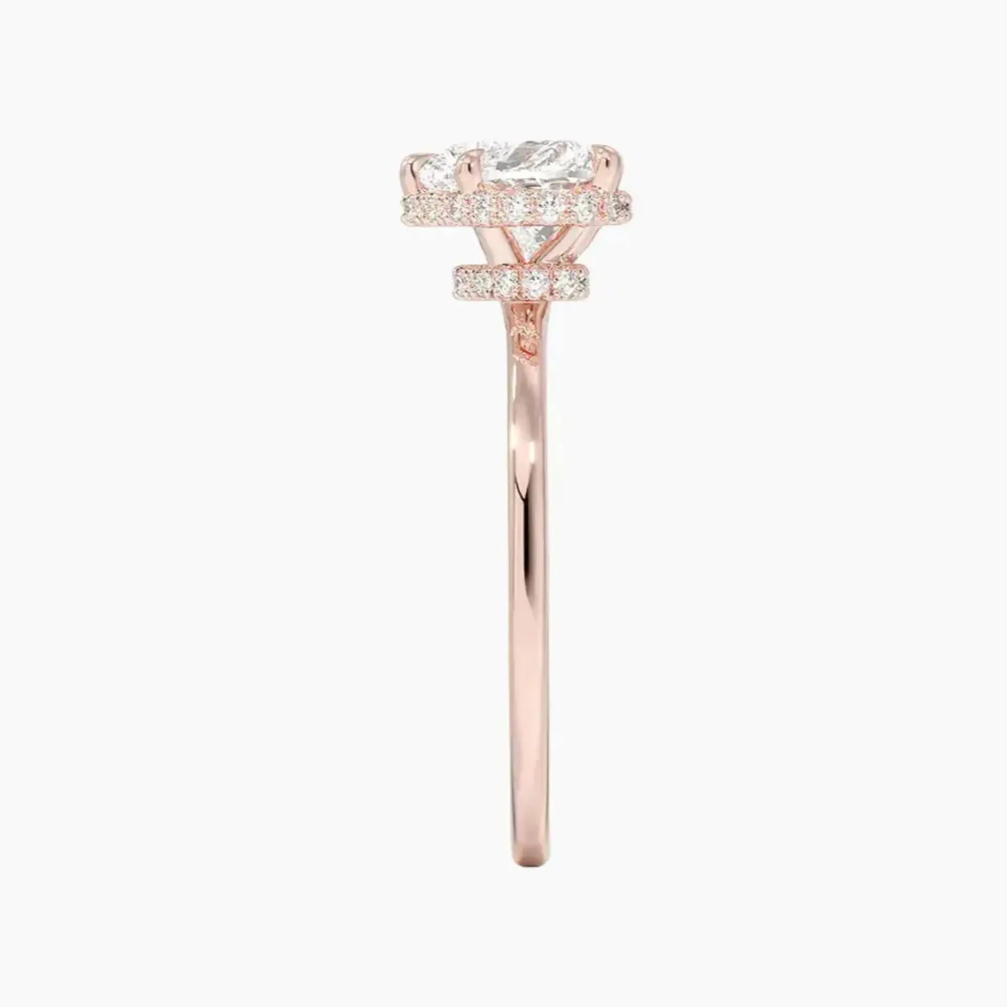 OBSER492 - Mirabel Halo Heart engagement ring setting view 6