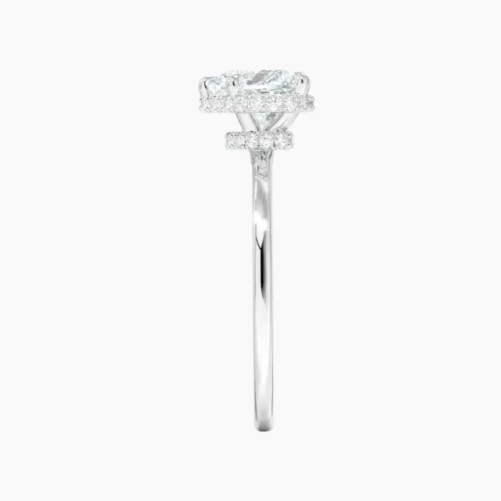 OBSER492 - Mirabel Halo Heart engagement ring setting view 3