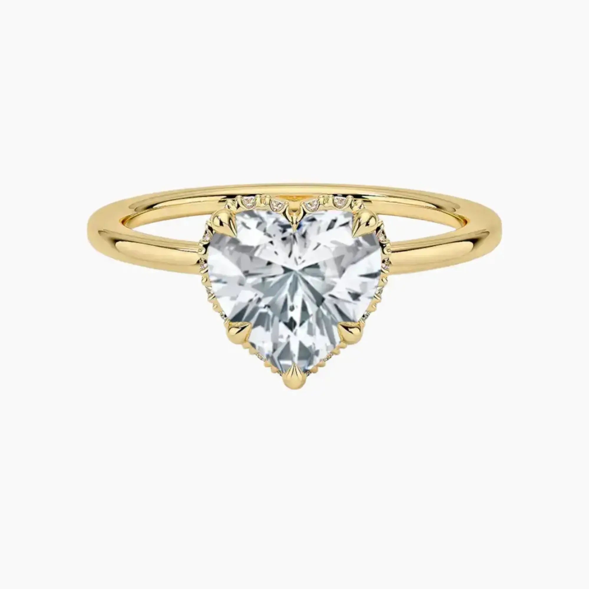 OBSER492 - Mirabel Halo Heart engagement ring setting view 7