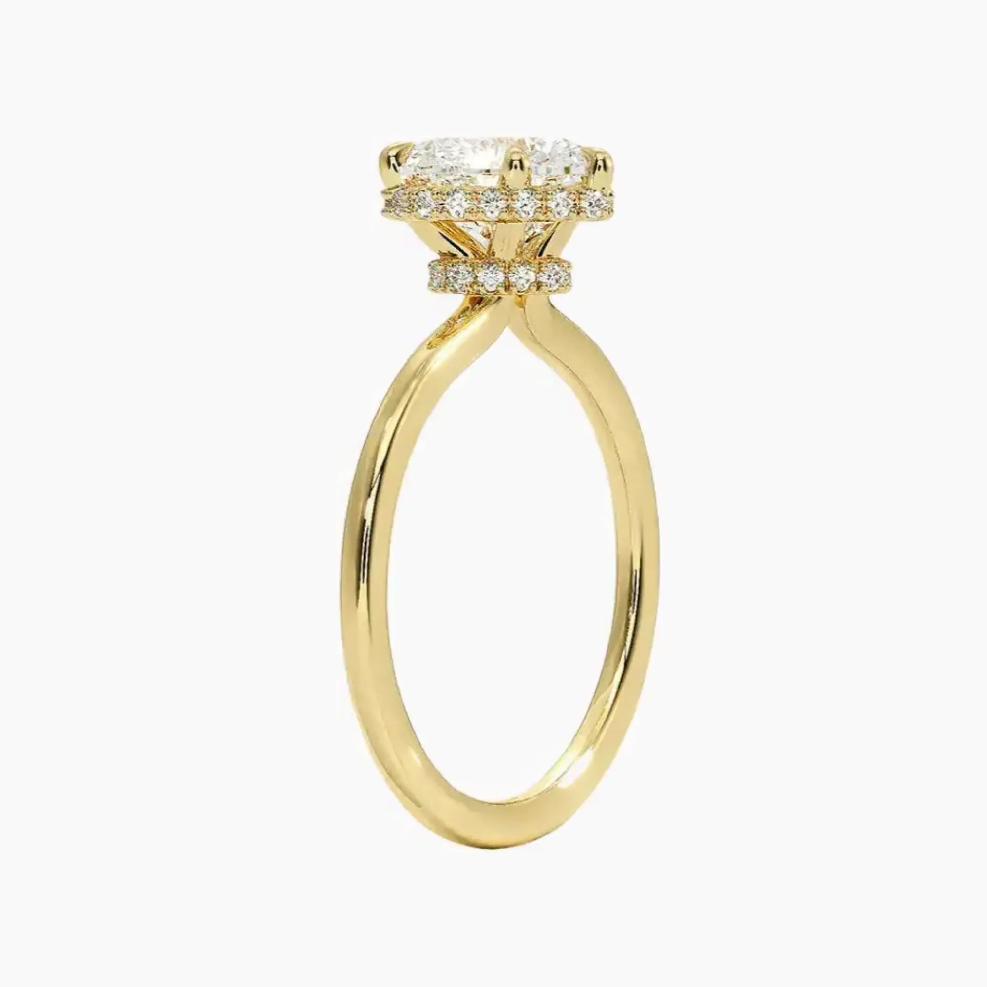 OBSER492 - Mirabel Halo Heart engagement ring setting view 8