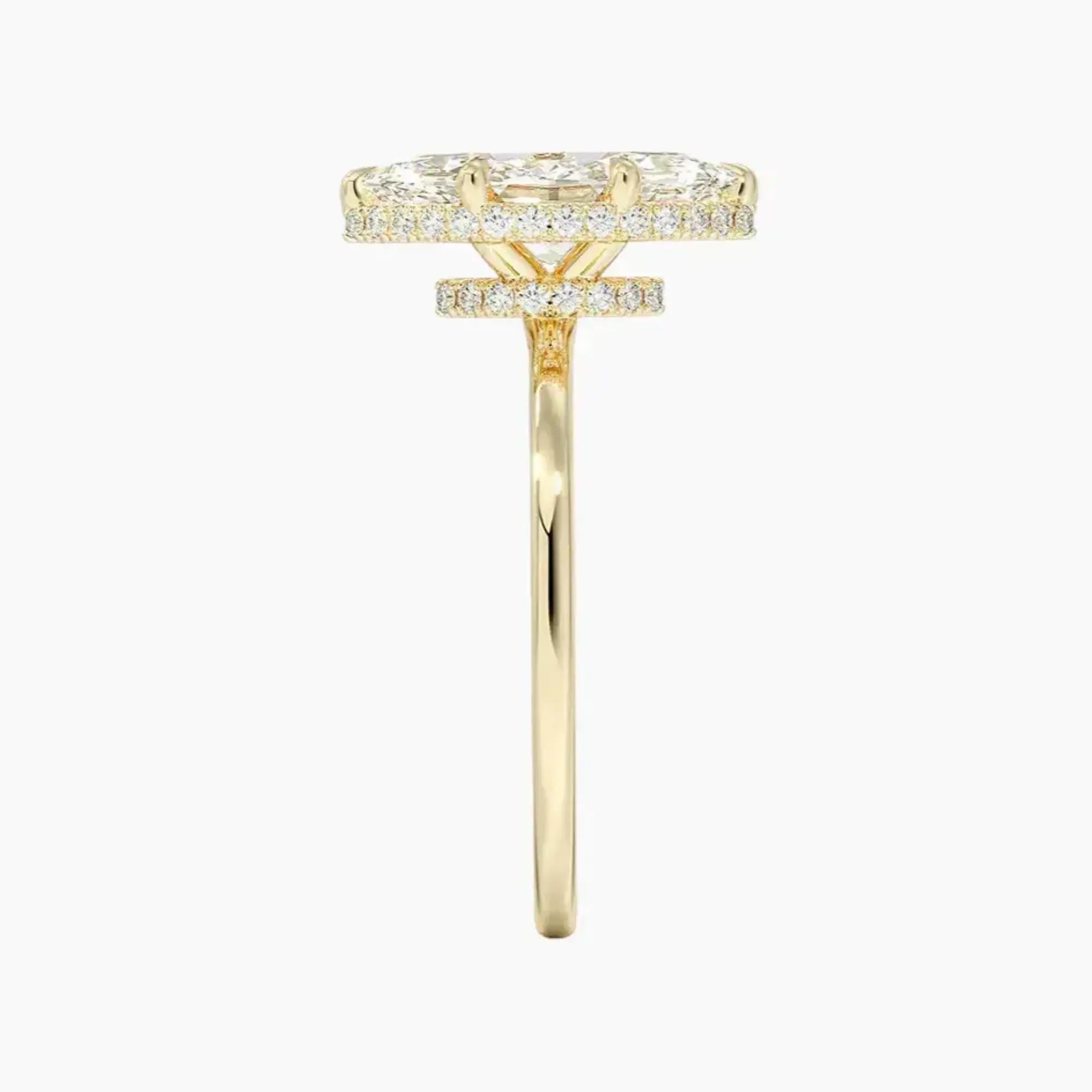 OBSER494 - Mirabel Halo Marquise engagement ring setting view 9