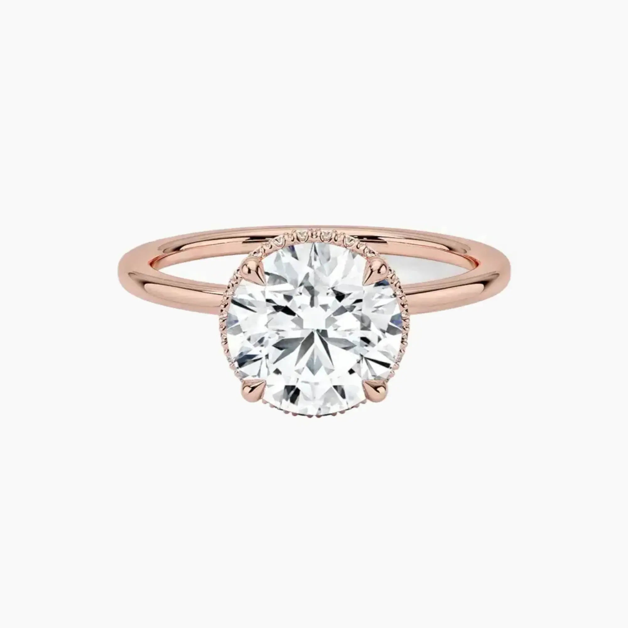 OBSER500 - Mirabel Halo Round engagement ring setting view 4