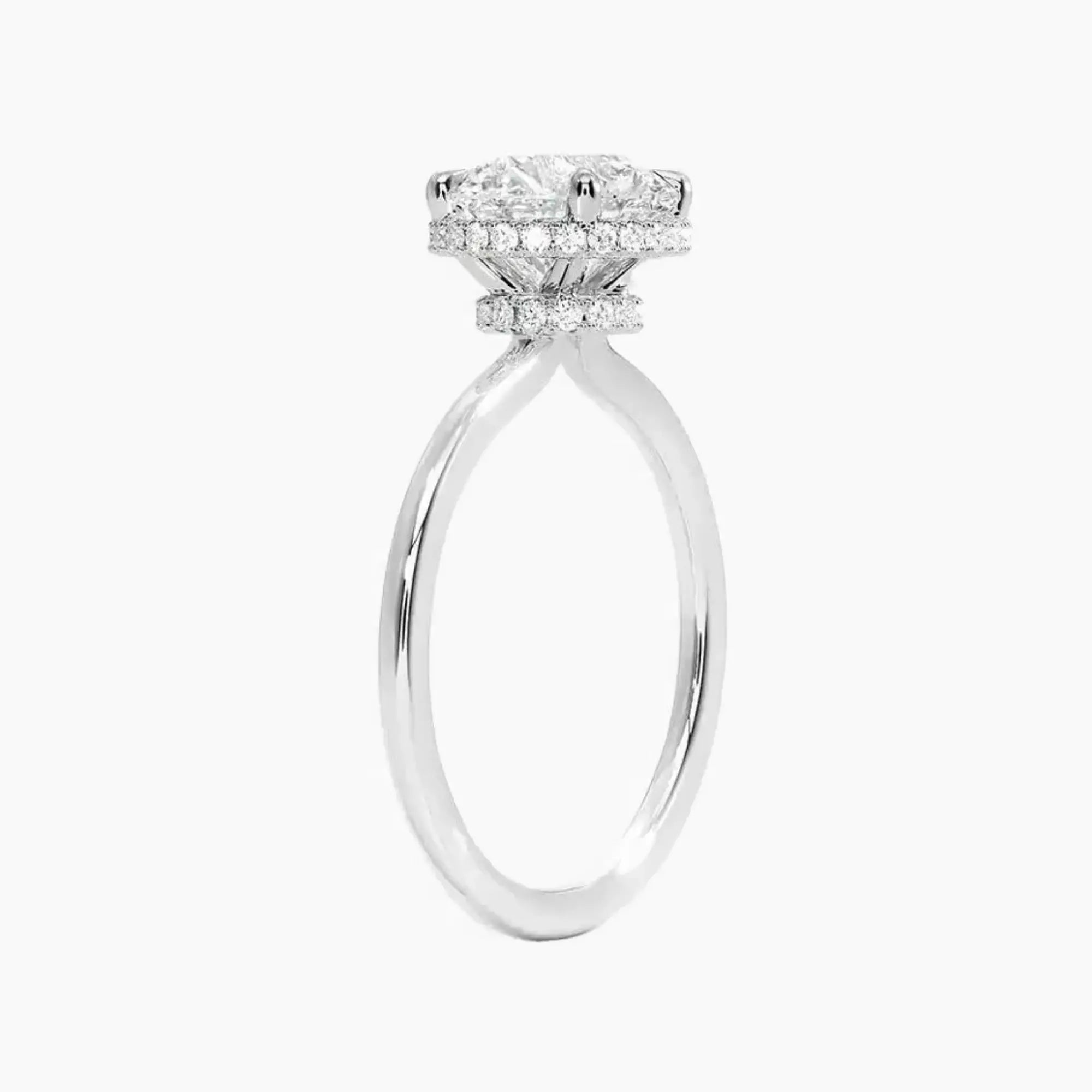 OBSER500 - Mirabel Halo Round engagement ring setting view 2