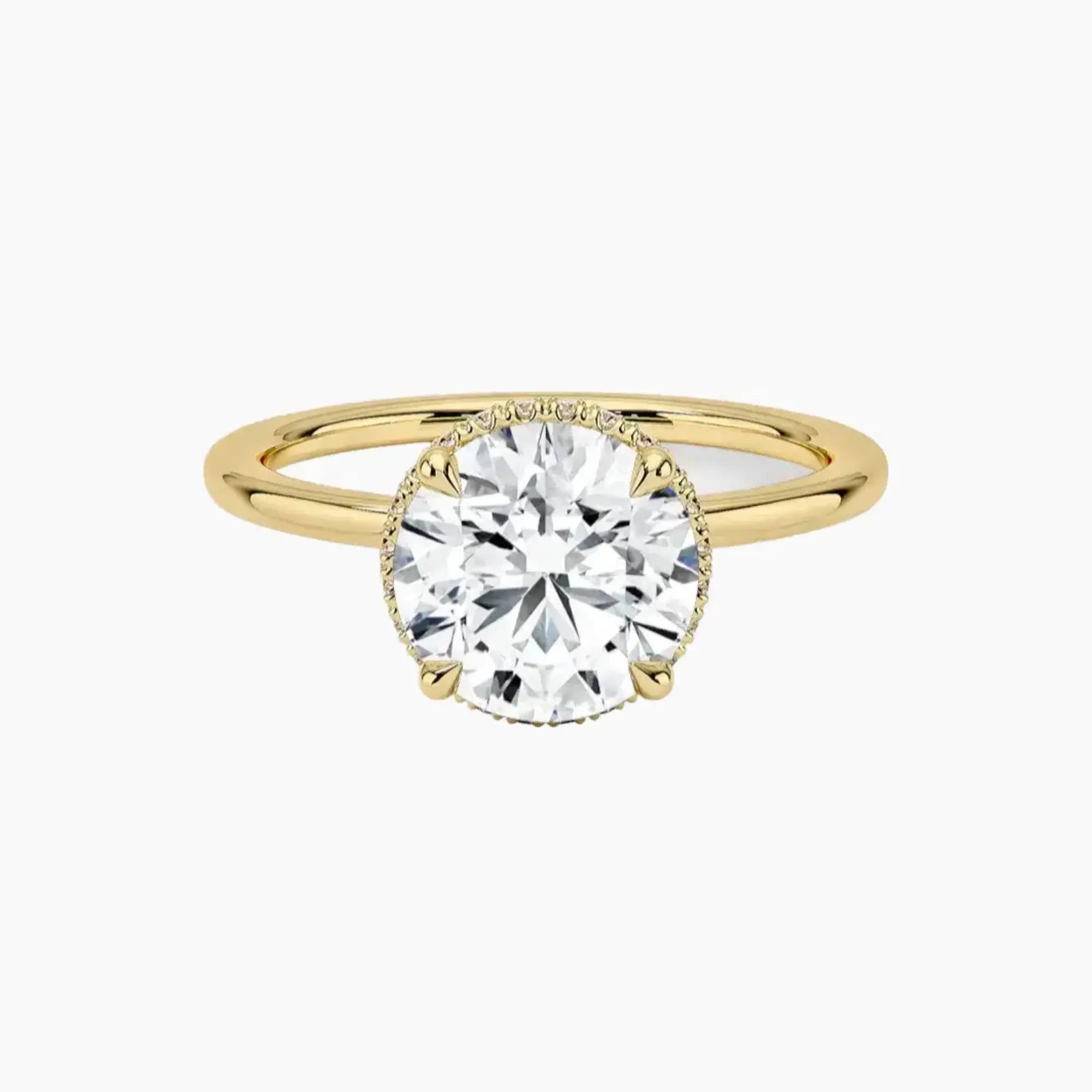 OBSER500 - Mirabel Halo Round engagement ring setting view 7