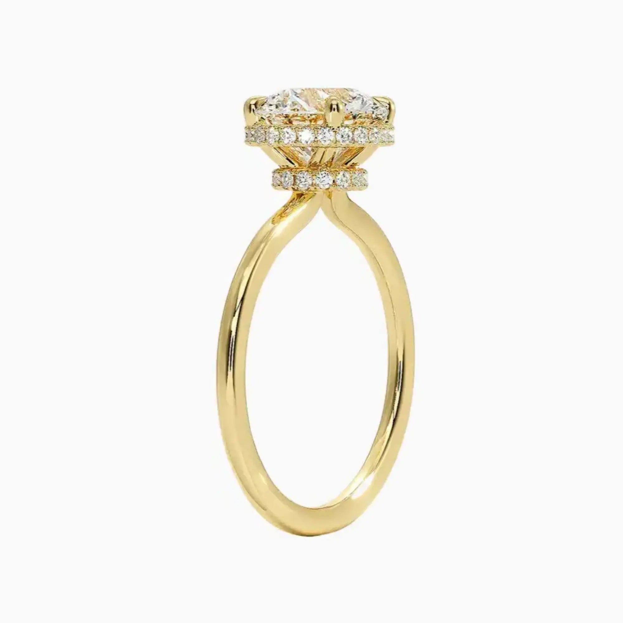 OBSER500 - Mirabel Halo Round engagement ring setting view 8