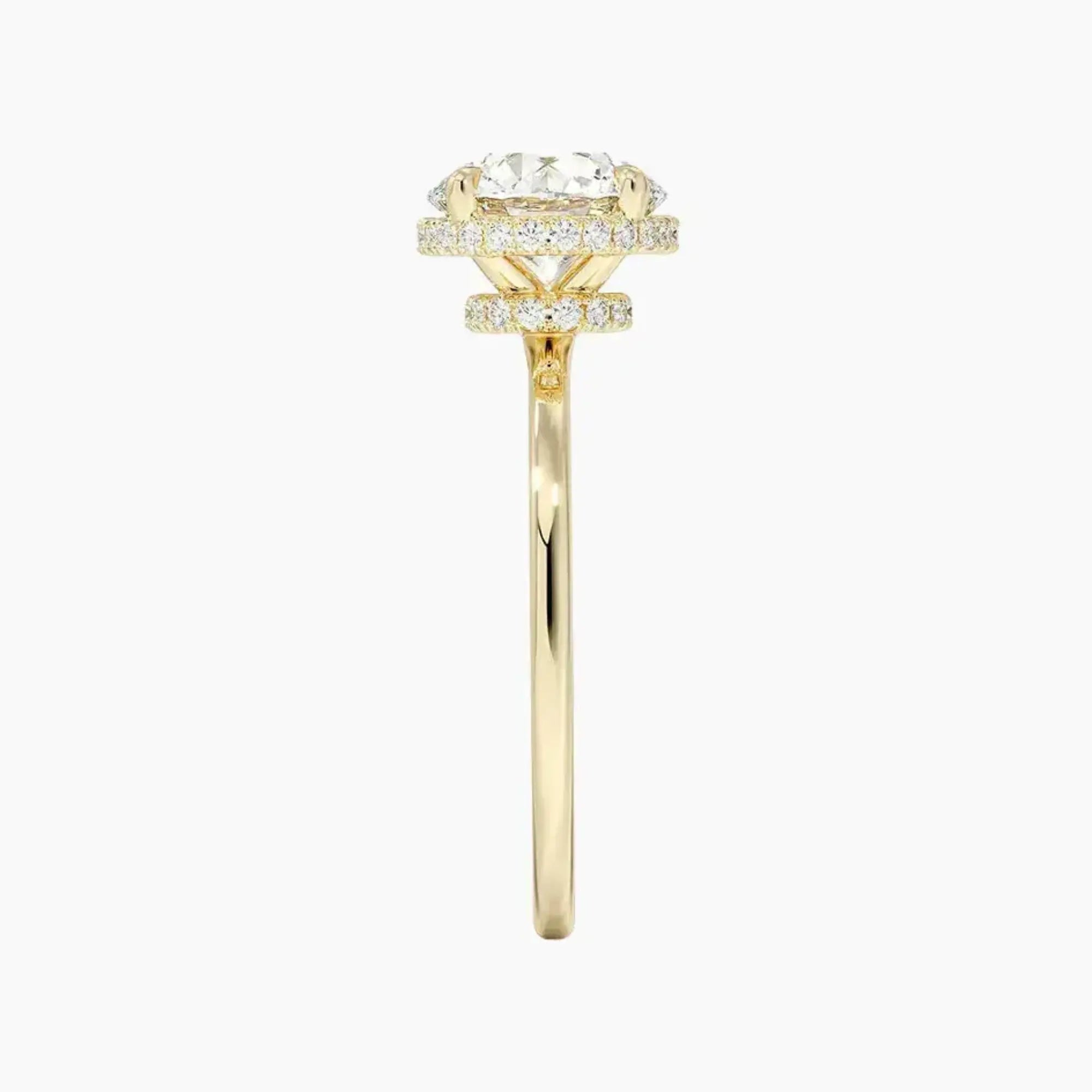 OBSER500 - Mirabel Halo Round engagement ring setting view 9