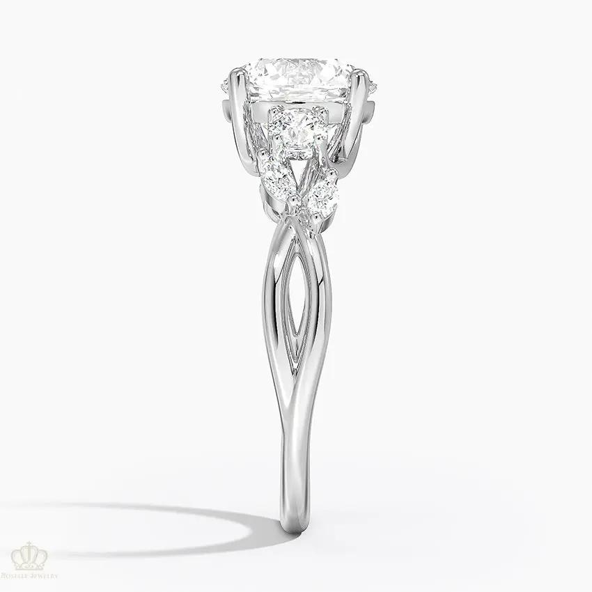 Willow Three Stone Diamond Engagement Ring  [Setting Only] - EC121 CHARLISA™