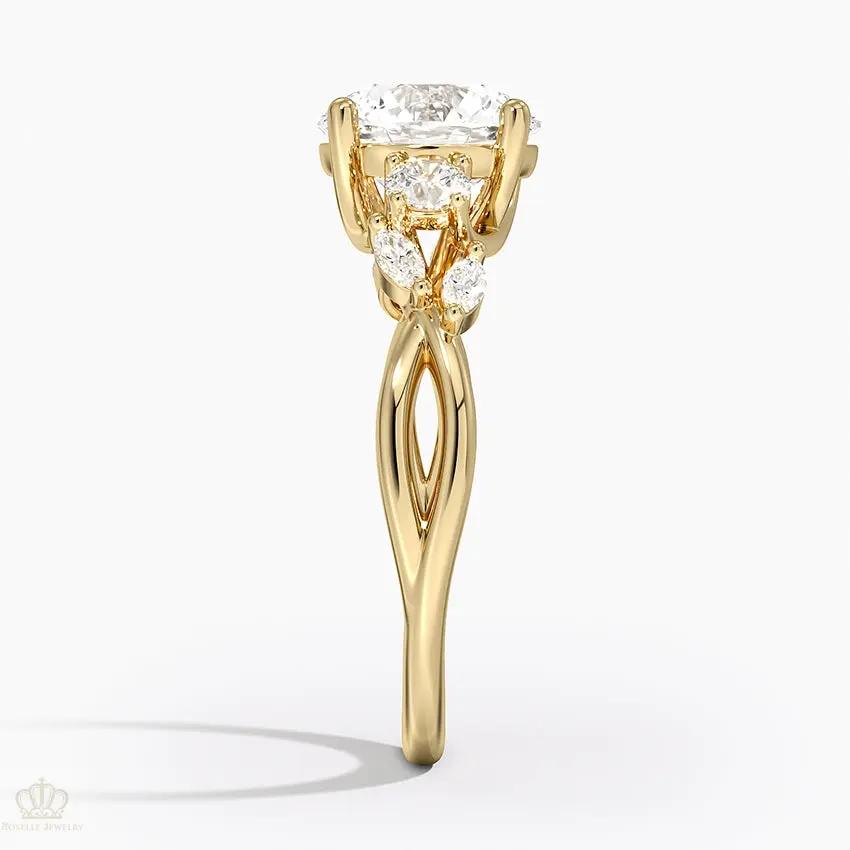 Willow Three Stone Diamond Engagement Ring  [Setting Only] - EC121 CHARLISA™