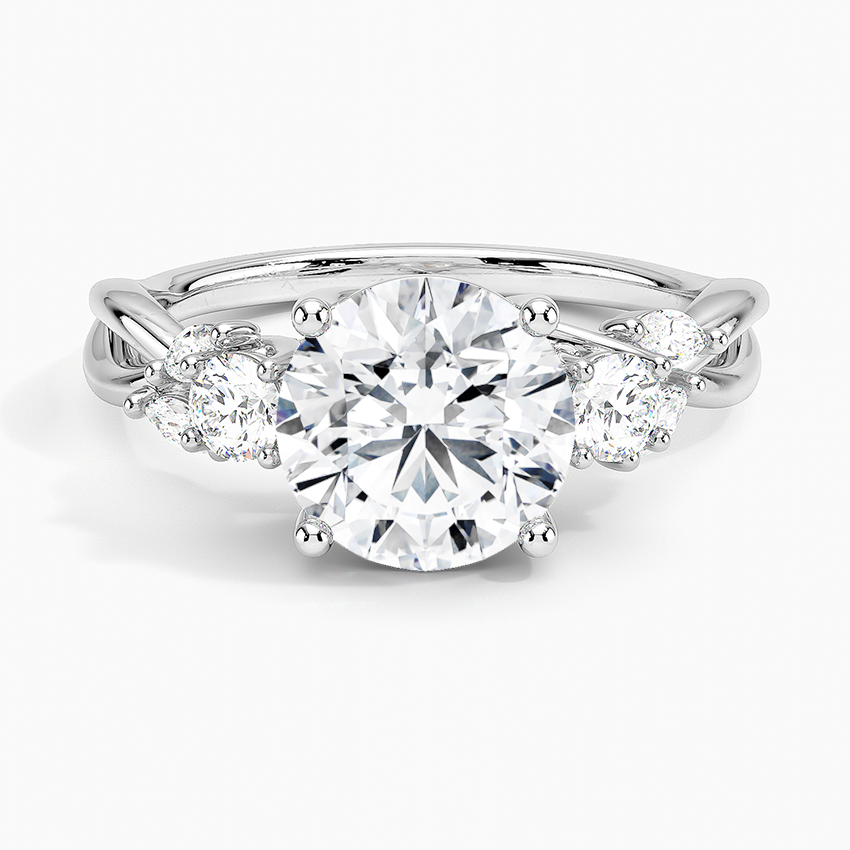Willow Three Stone Diamond Engagement Ring  [Setting Only] - EC121 CHARLISA™
