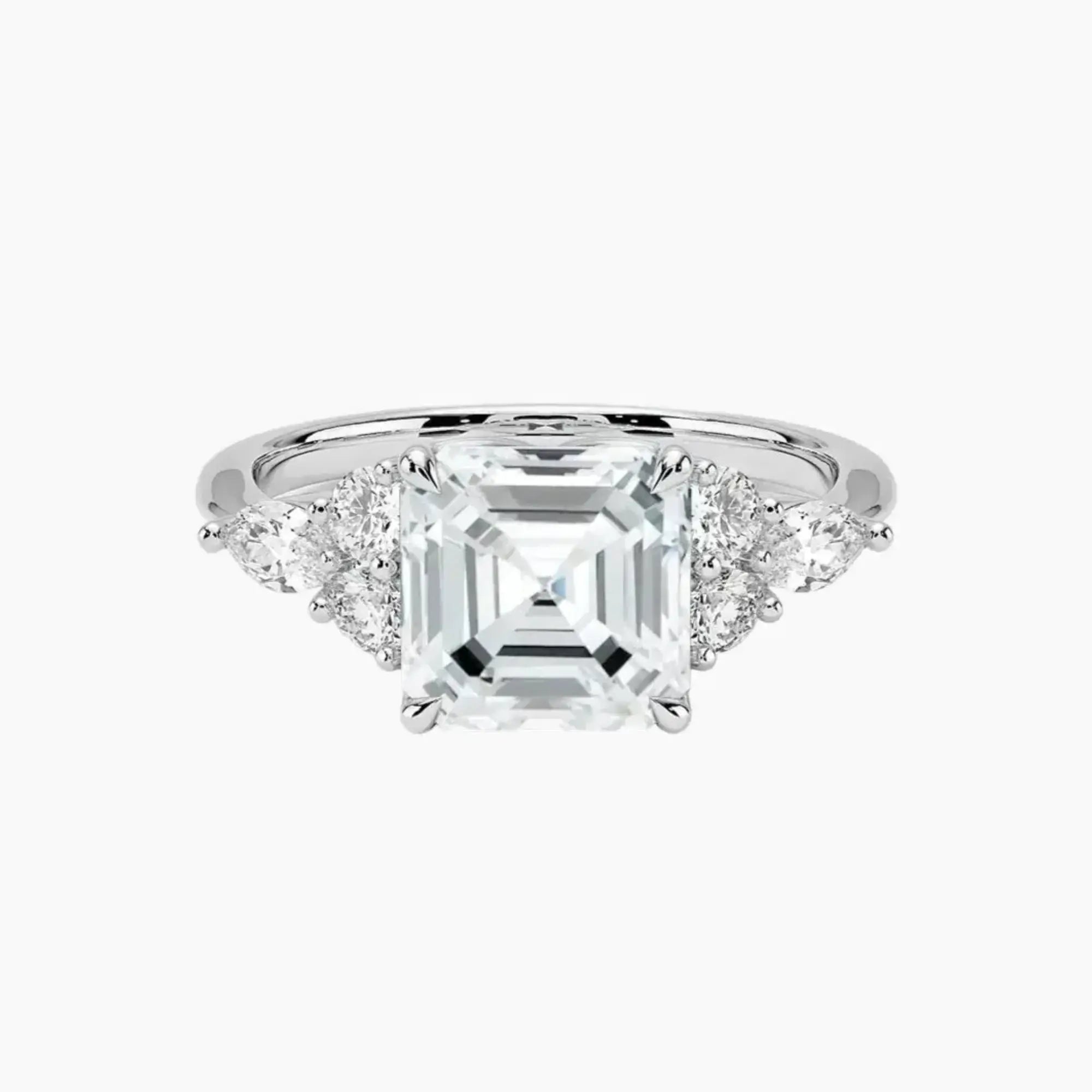 OBSER288 - Ingrid Asscher engagement ring setting view 1