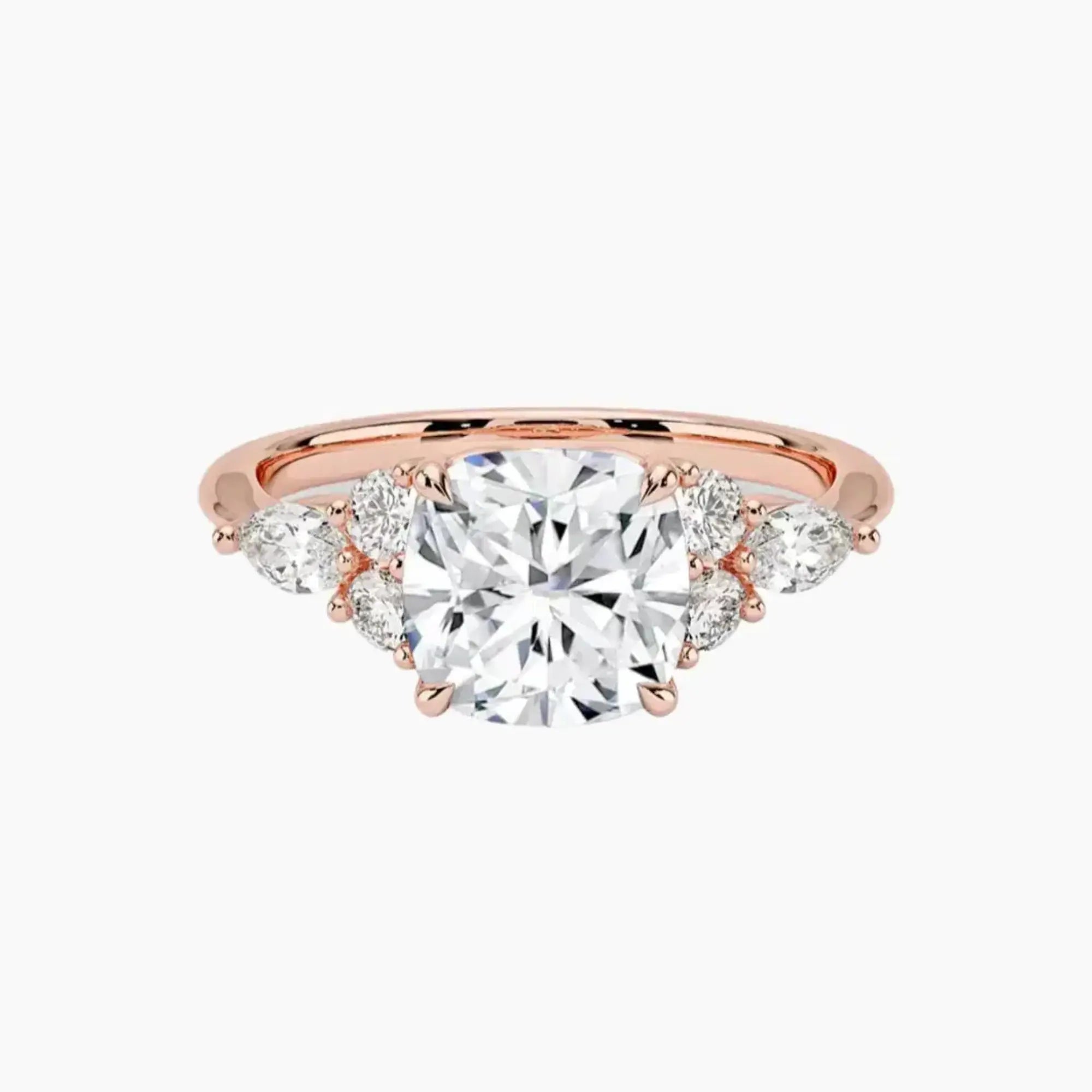 OBSER144 - Ingrid Cushion engagement ring setting view 4