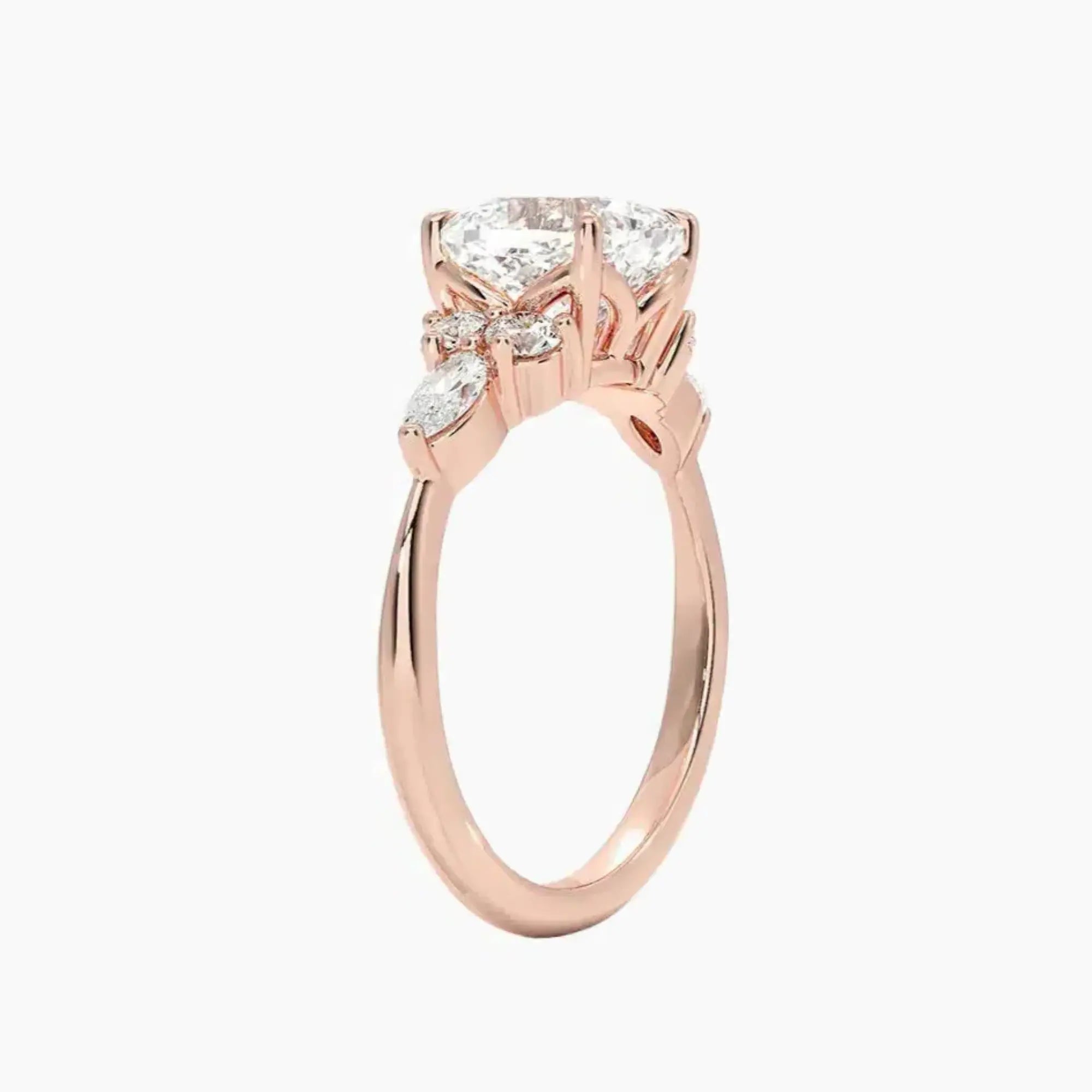 OBSER144 - Ingrid Cushion engagement ring setting view 5