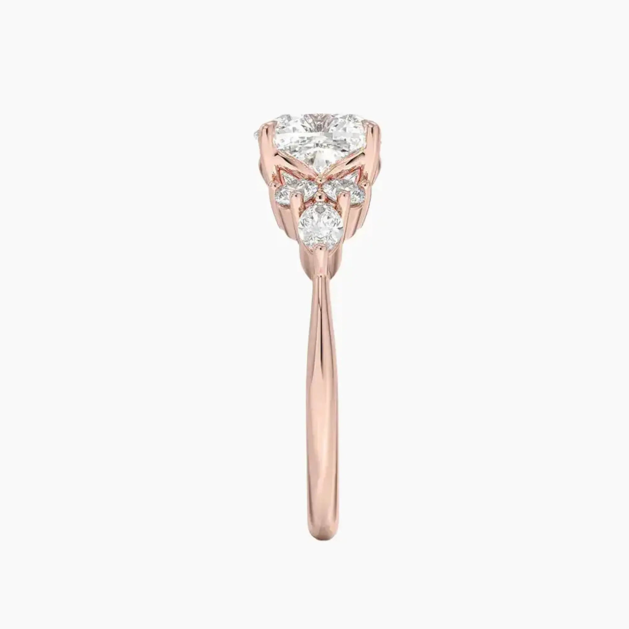 OBSER144 - Ingrid Cushion engagement ring setting view 6