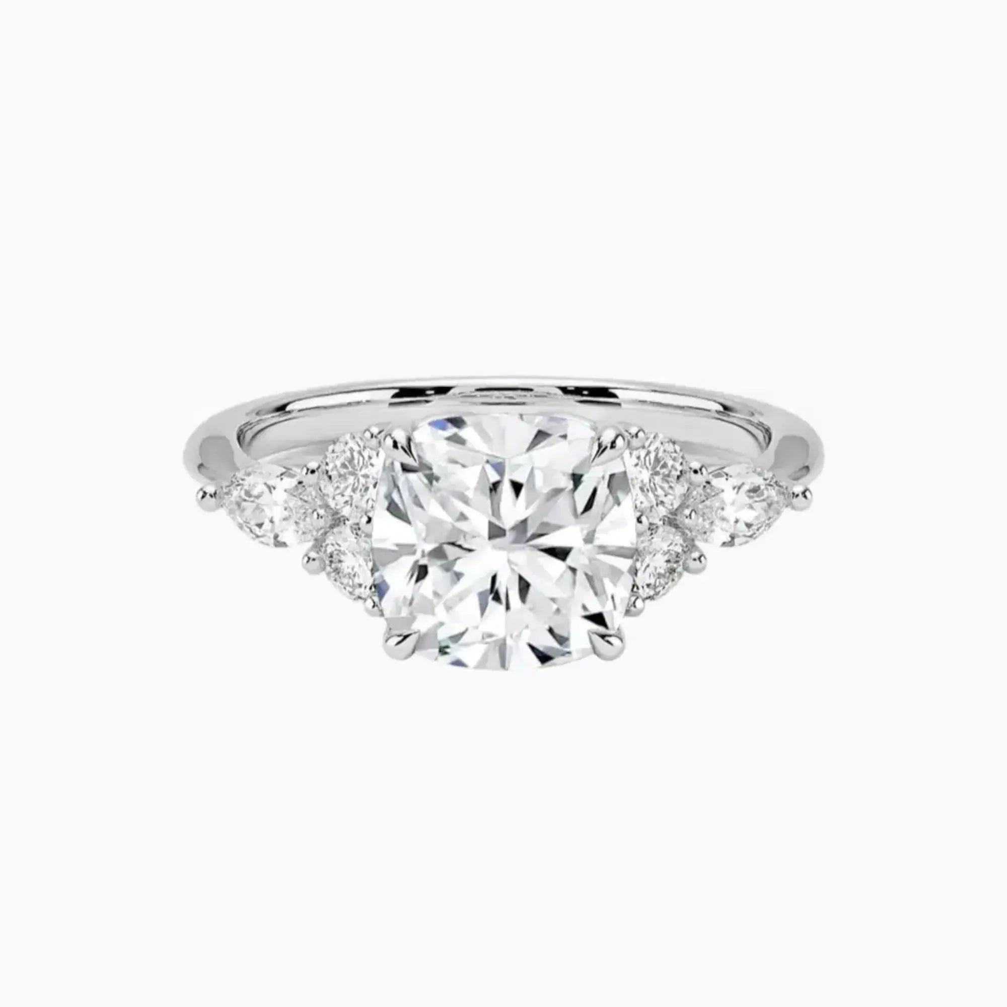 OBSER144 - Ingrid Cushion engagement ring setting view 1