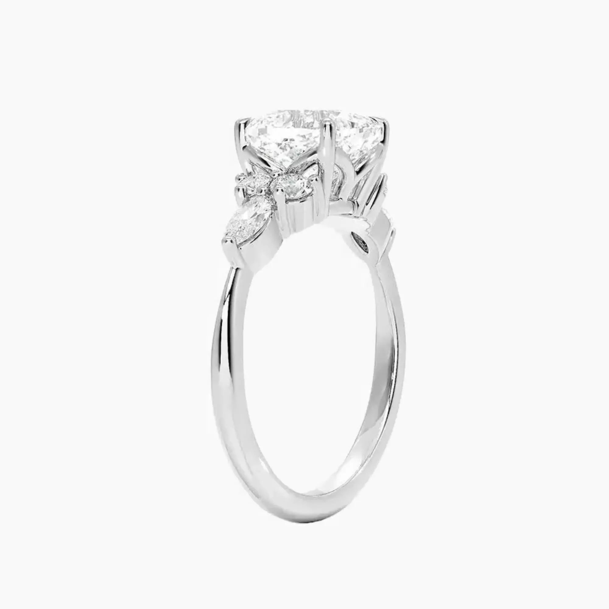 OBSER144 - Ingrid Cushion engagement ring setting view 2