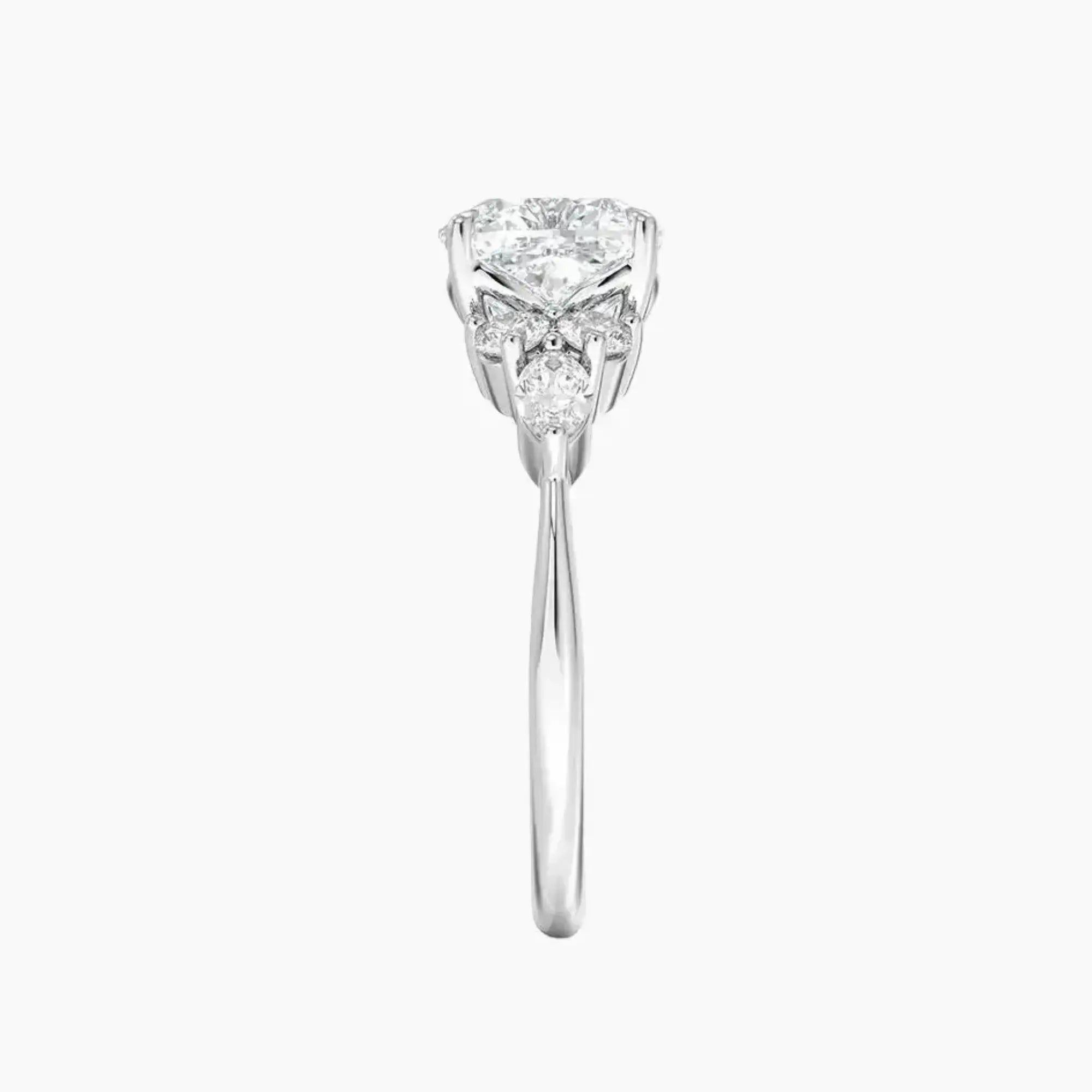 OBSER144 - Ingrid Cushion engagement ring setting view 3