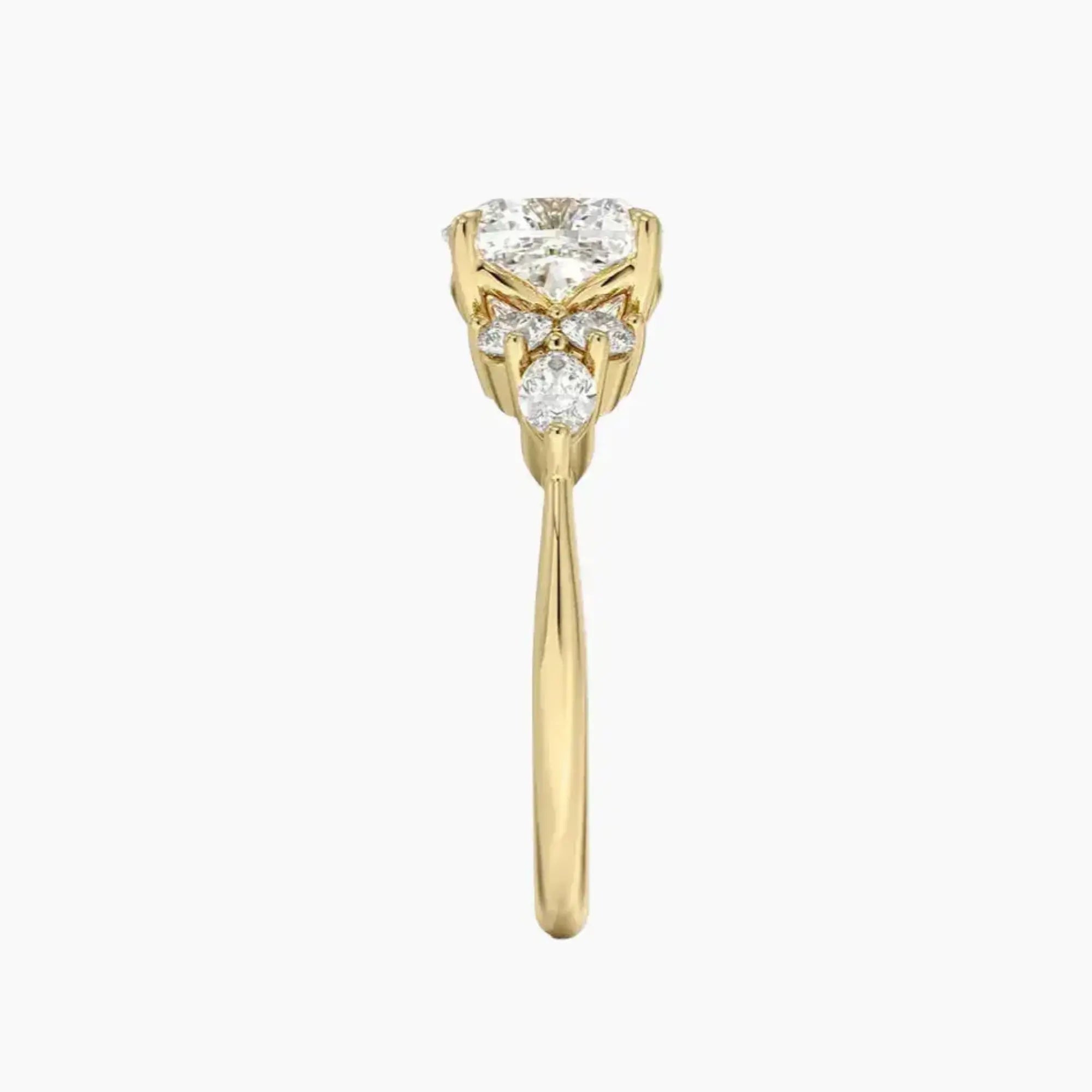 OBSER144 - Ingrid Cushion engagement ring setting view 9