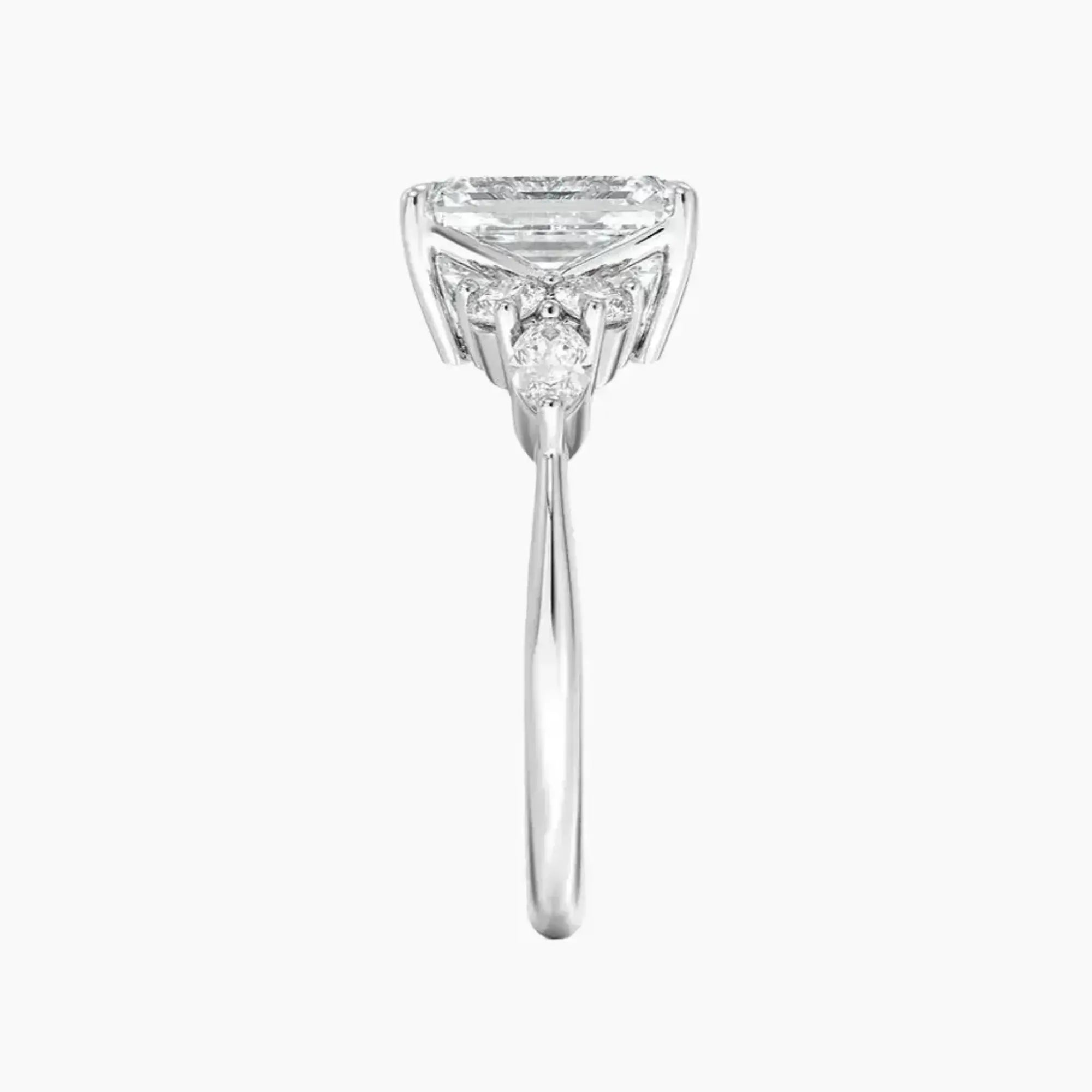 OBSER289 - Ingrid Emerald engagement ring setting view 3