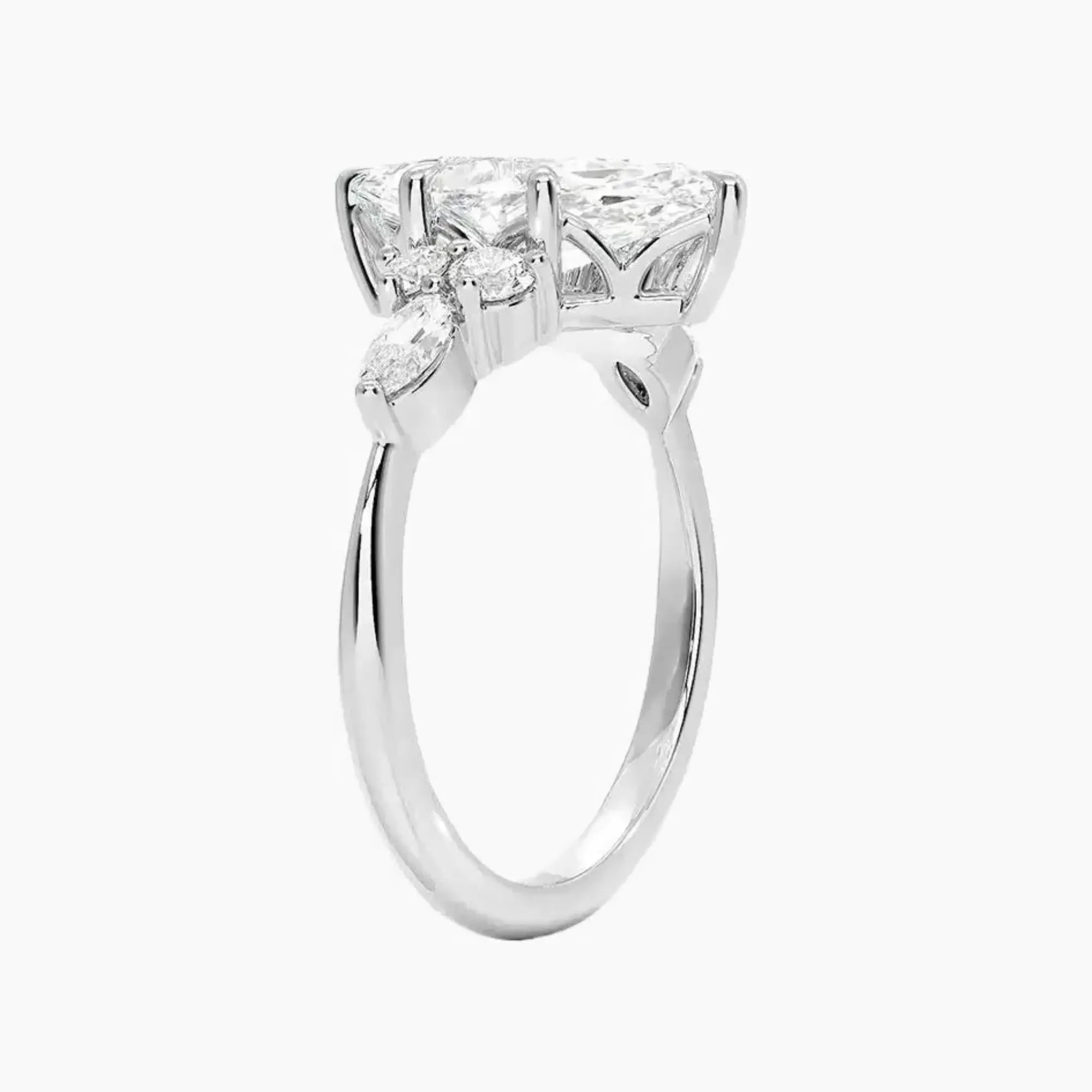 OBSER010 - Ingrid Marquise engagement ring setting view 2