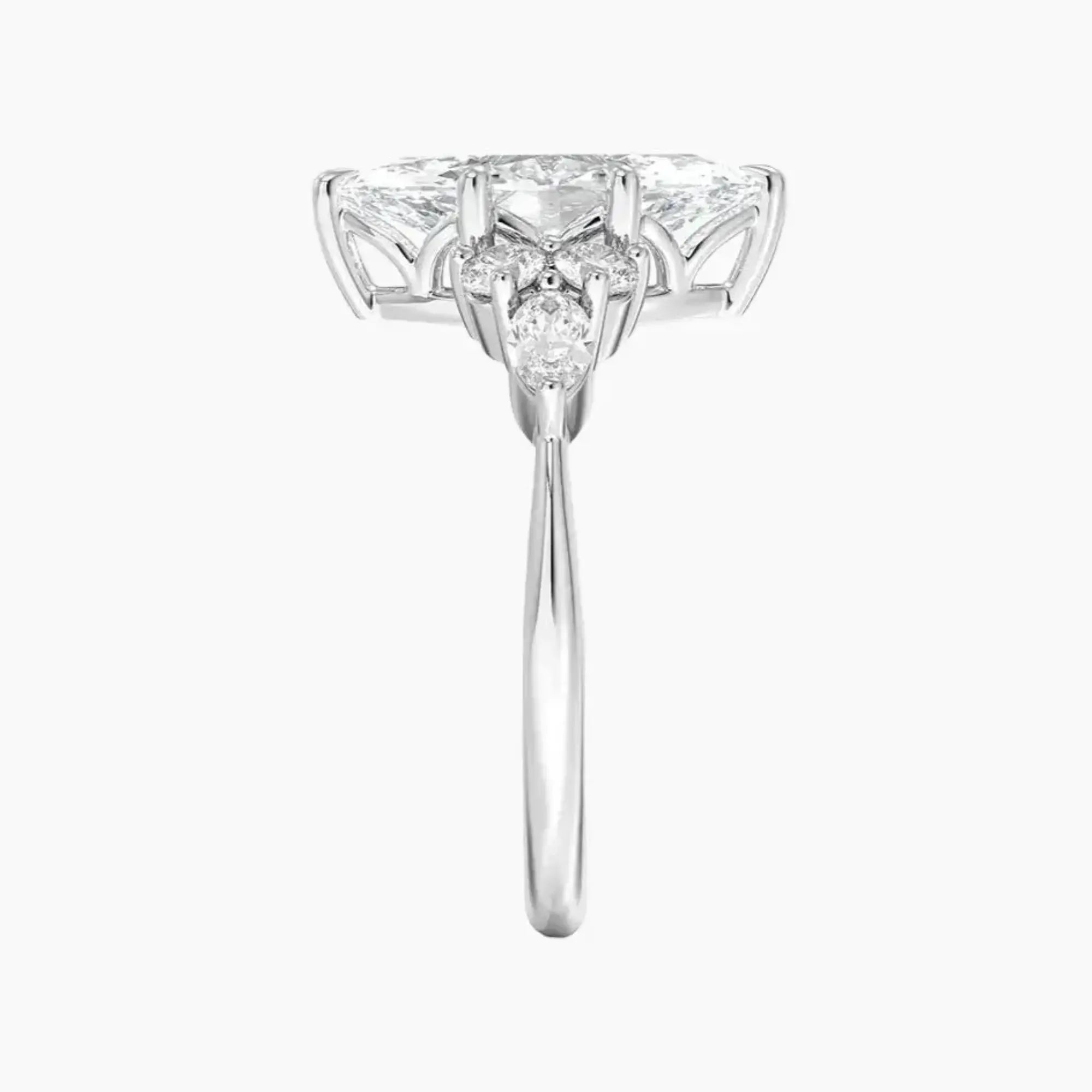 OBSER010 - Ingrid Marquise engagement ring setting view 3