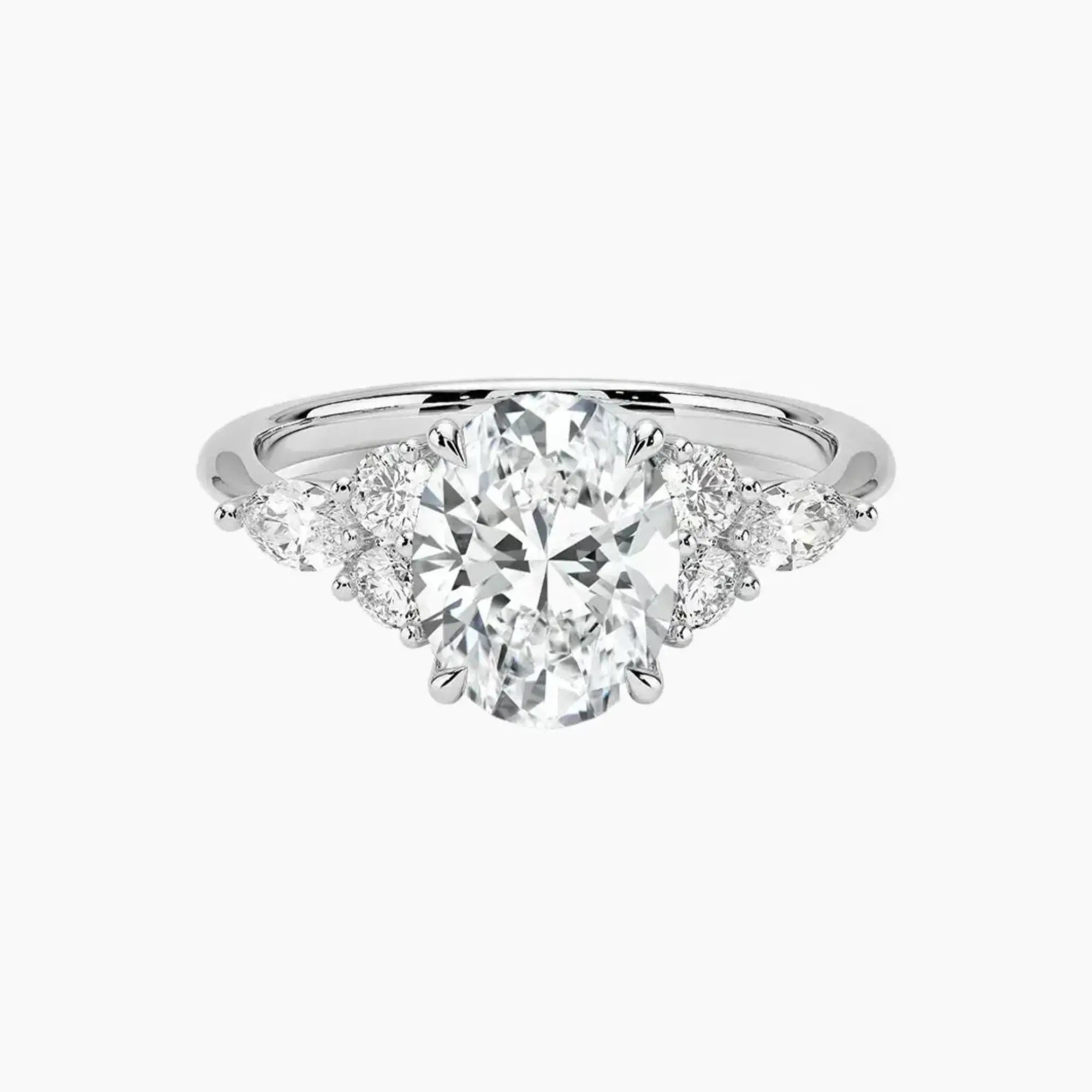 OBSER048 - Ingrid Oval engagement ring setting view 1
