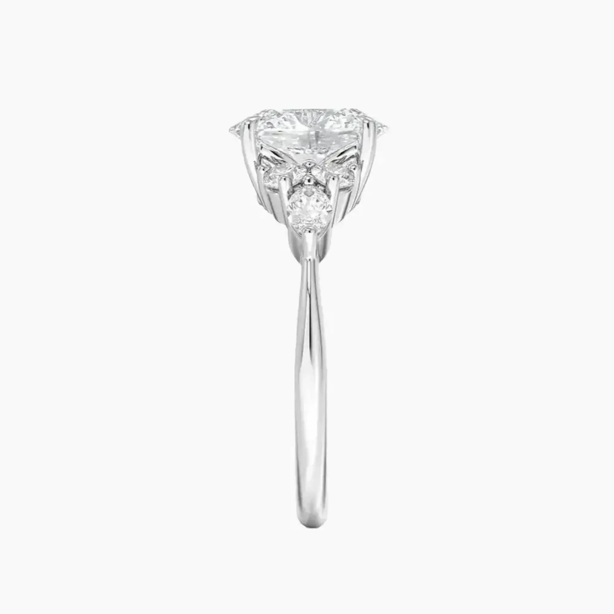 OBSER048 - Ingrid Oval engagement ring setting view 3