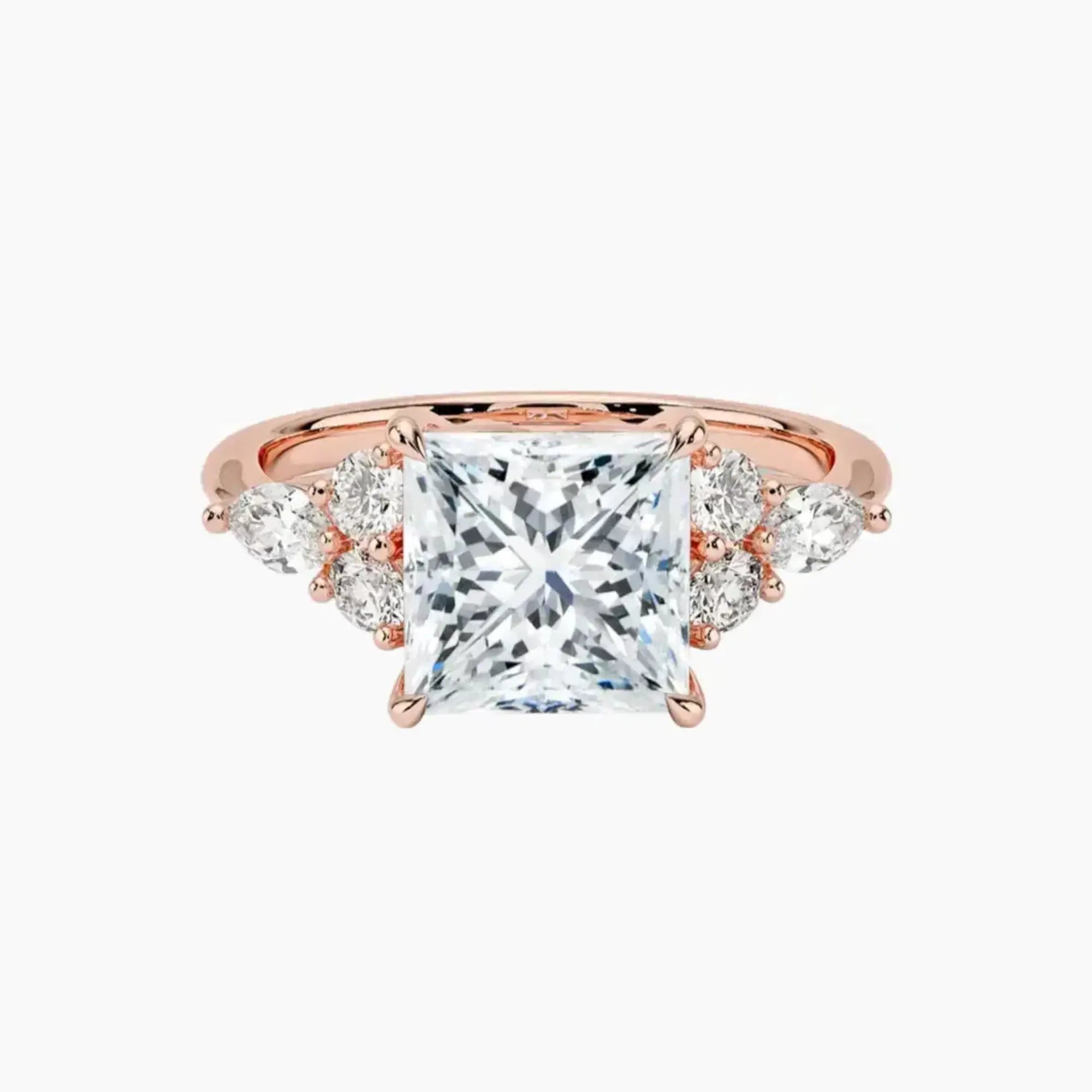 OBSER092 - Ingrid Princess engagement ring setting view 4