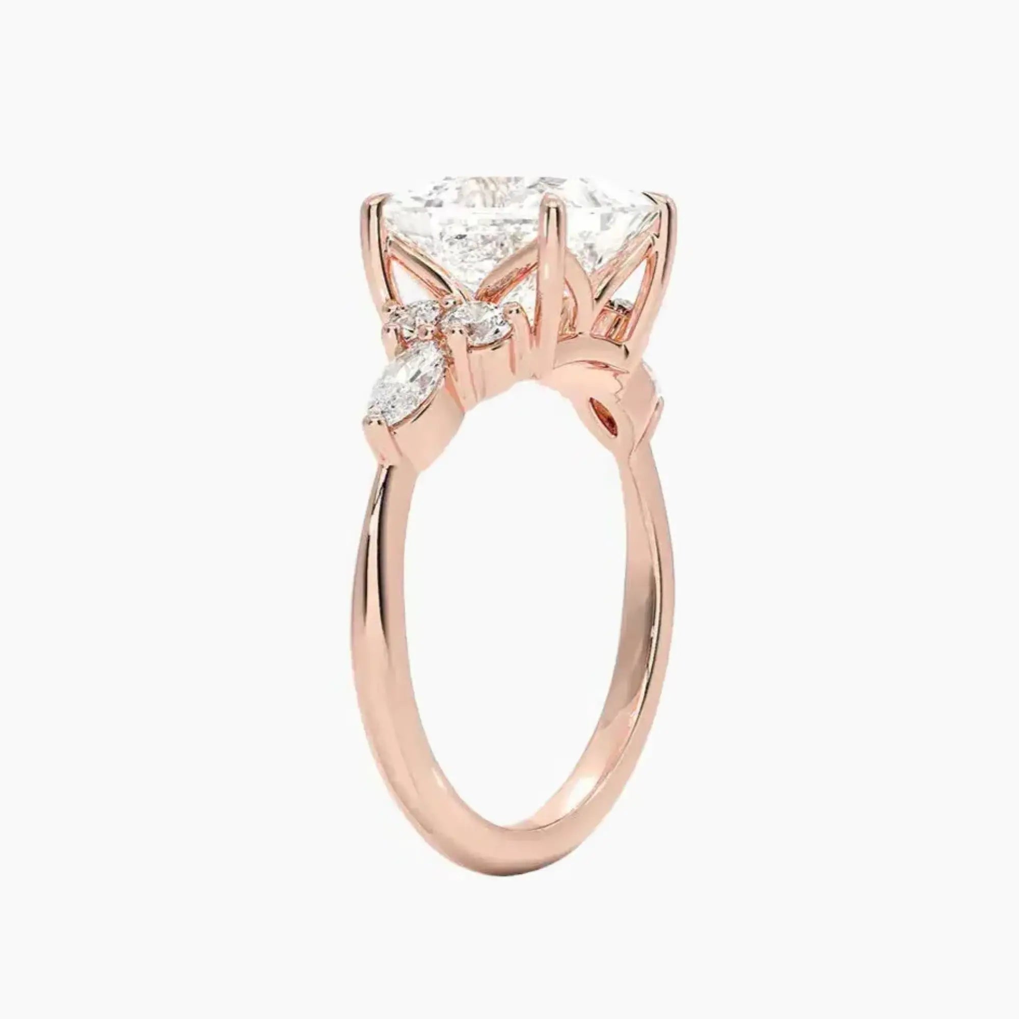 OBSER092 - Ingrid Princess engagement ring setting view 5