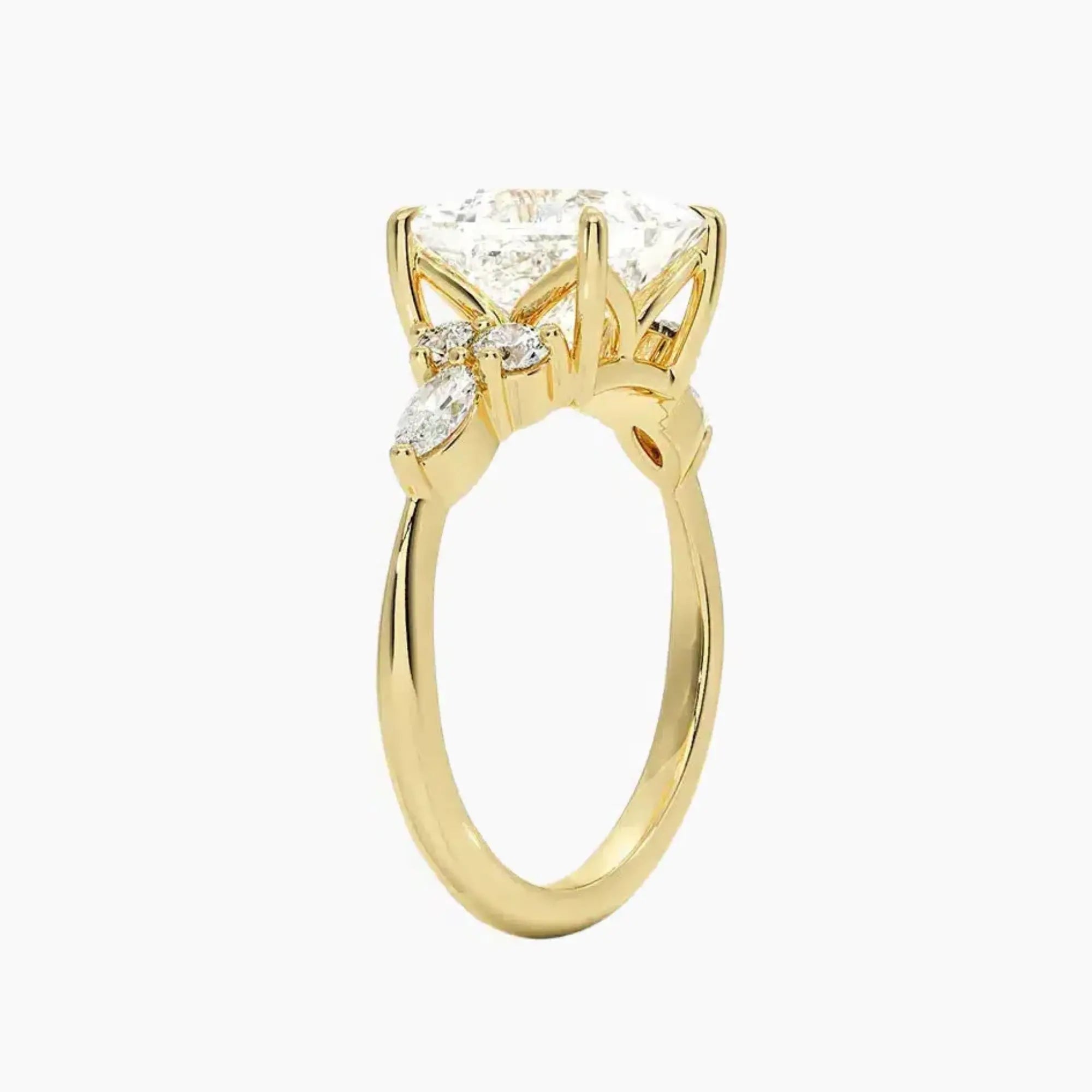 OBSER092 - Ingrid Princess engagement ring setting view 8