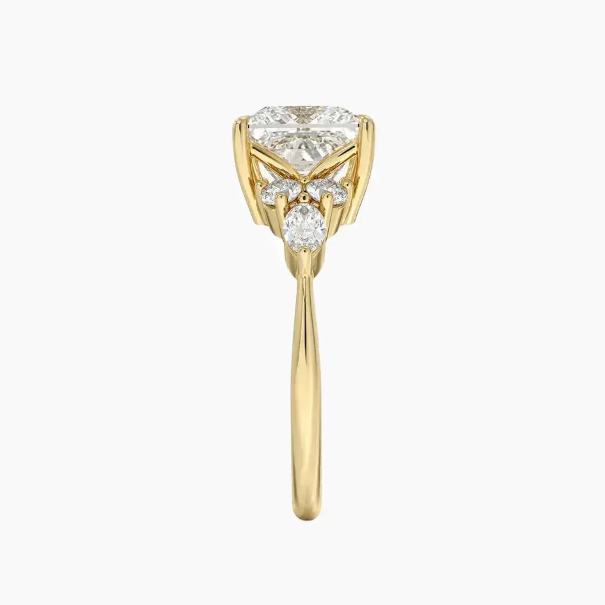 OBSER092 - Ingrid Princess engagement ring setting view 9