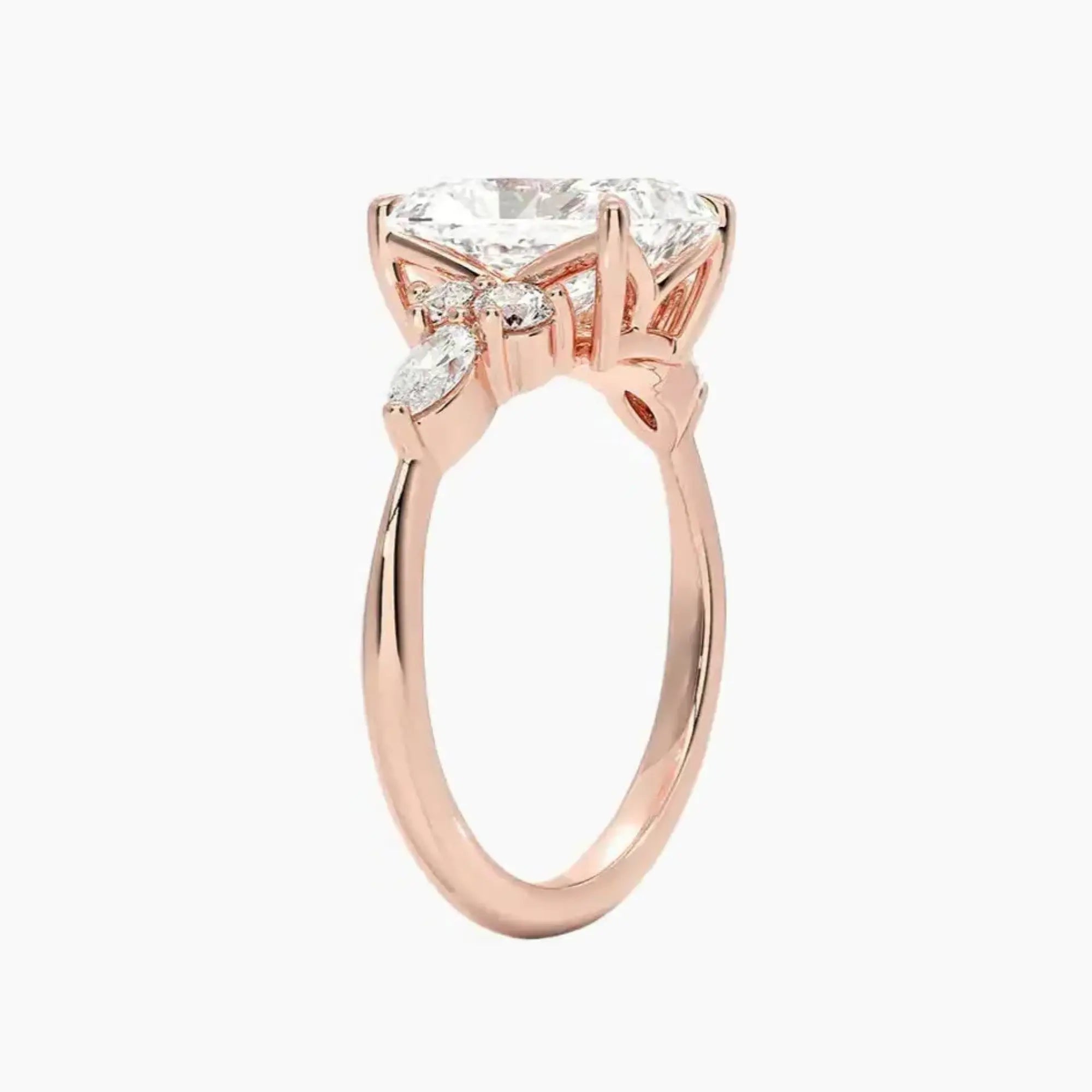 OBSER287 - Ingrid Radiant engagement ring setting view 5