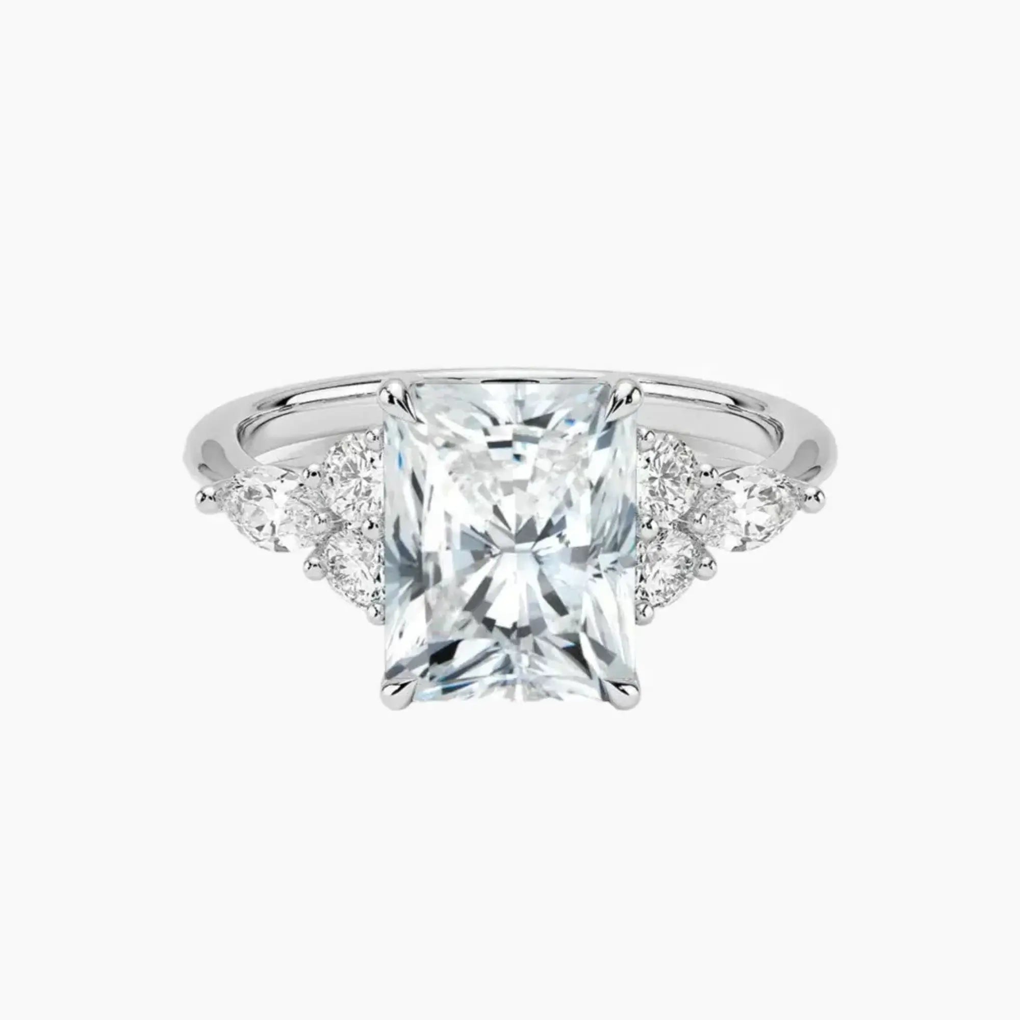 OBSER287 - Ingrid Radiant engagement ring setting view 1