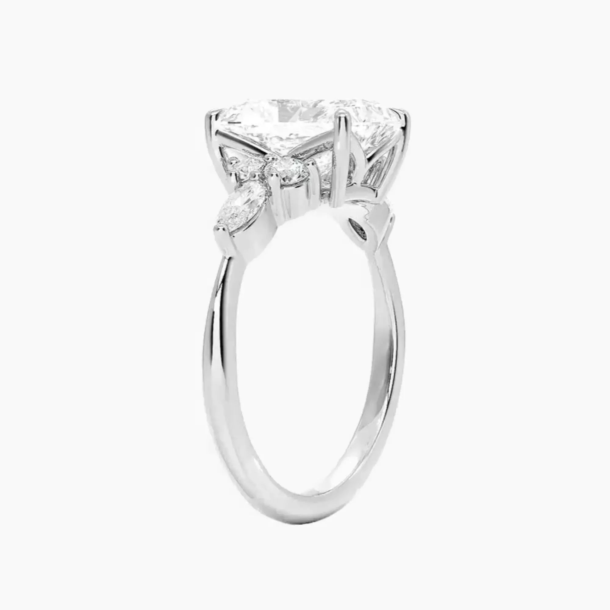 OBSER287 - Ingrid Radiant engagement ring setting view 2