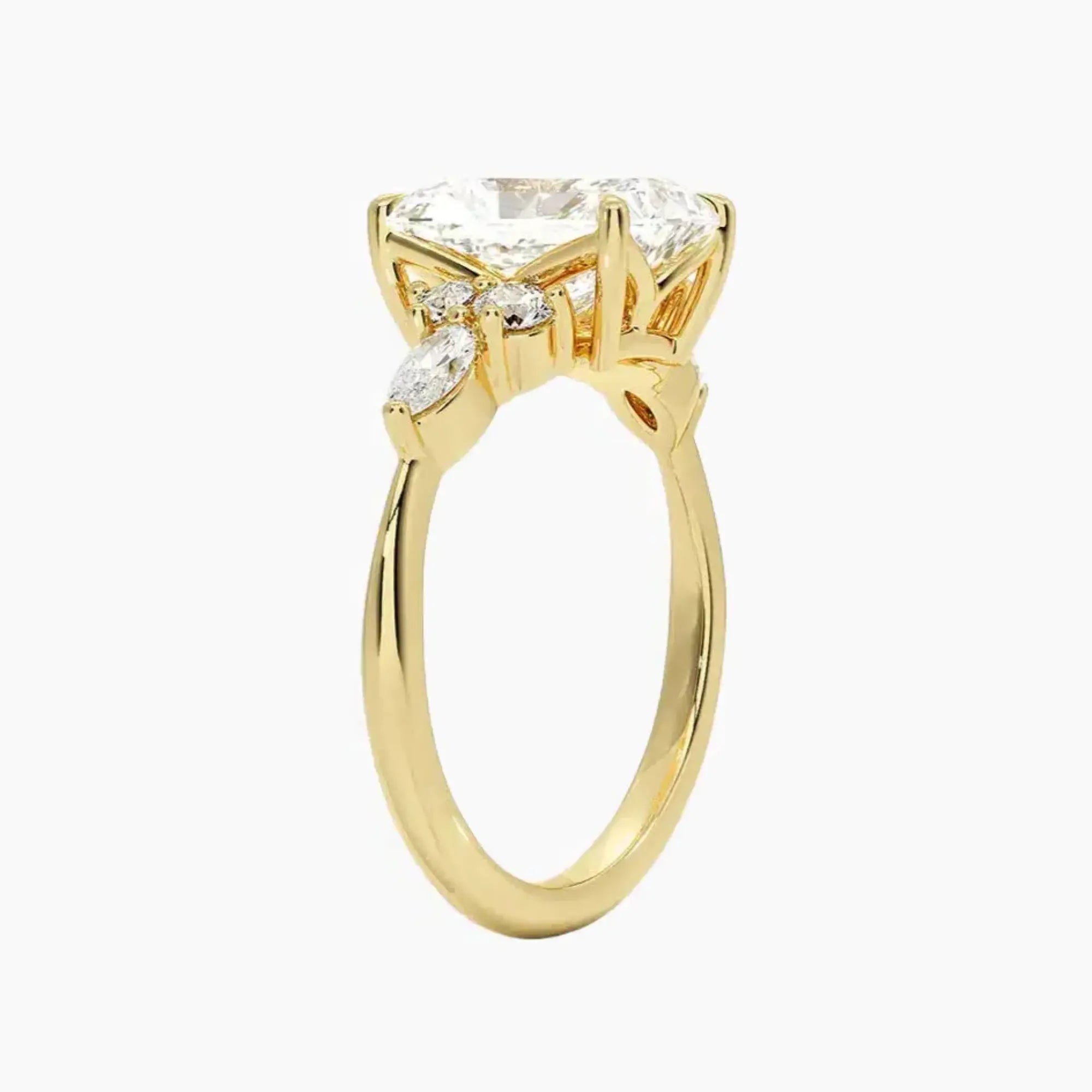 OBSER287 - Ingrid Radiant engagement ring setting view 8