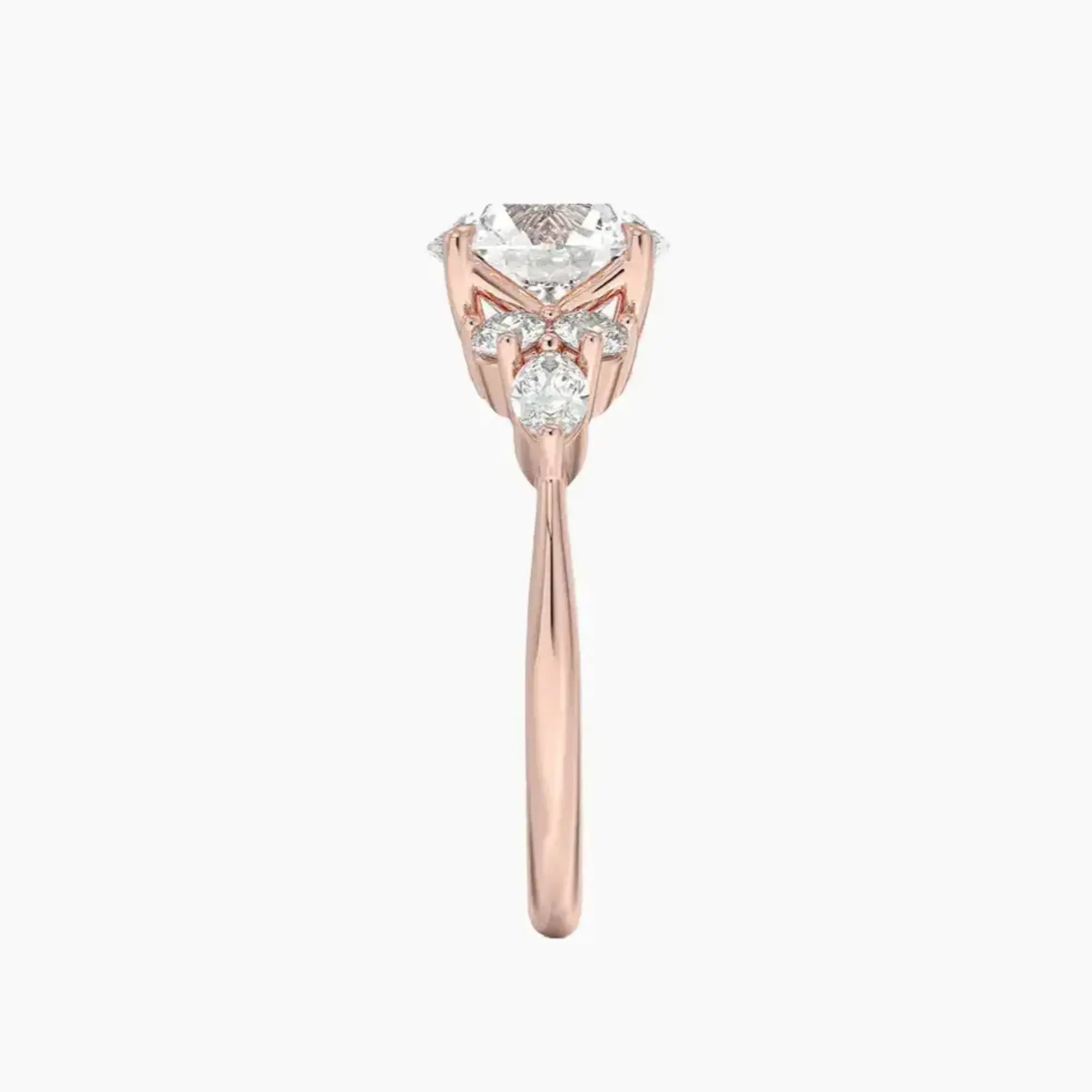 OBSER290 - Ingrid Round engagement ring setting view 6
