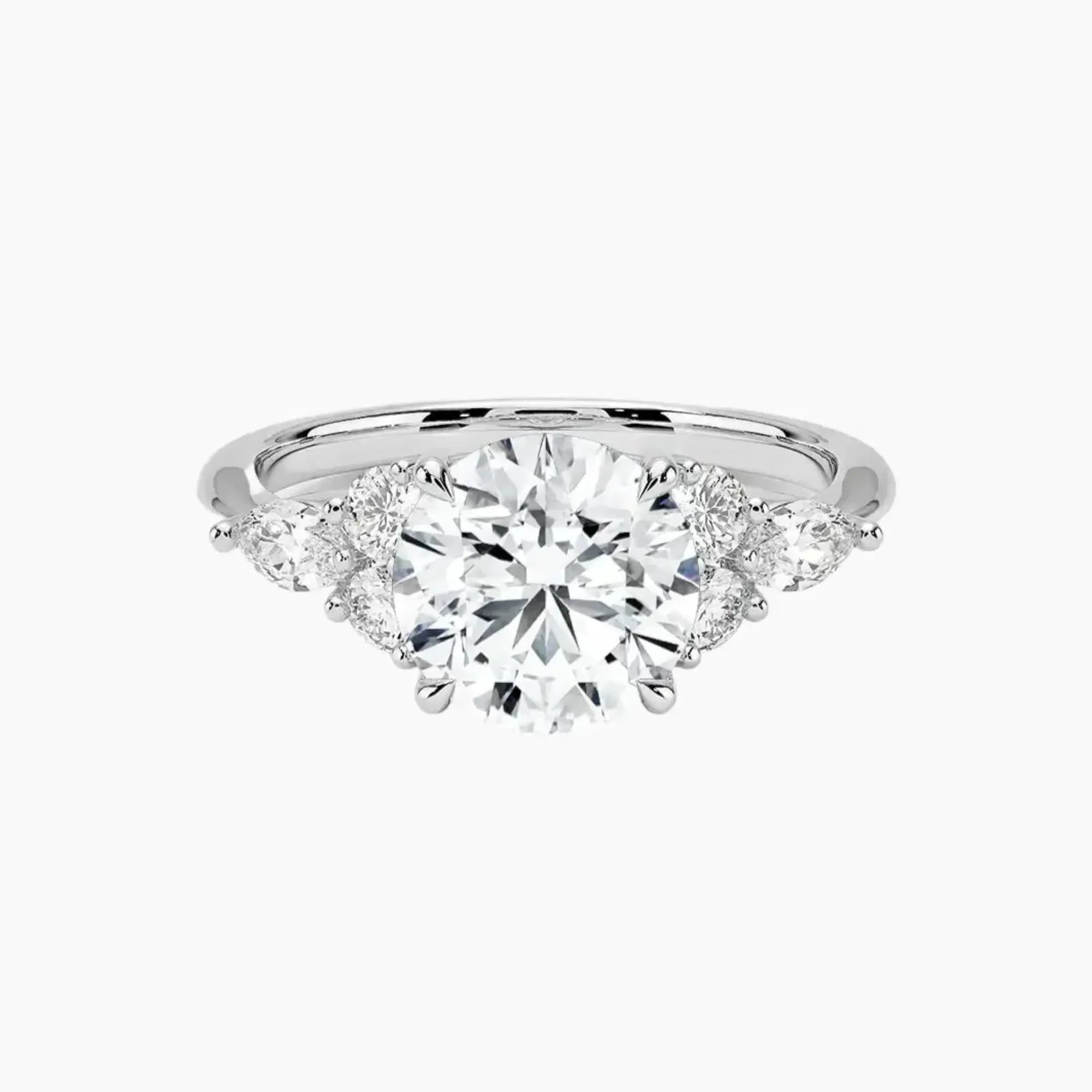 OBSER290 - Ingrid Round engagement ring setting view 1