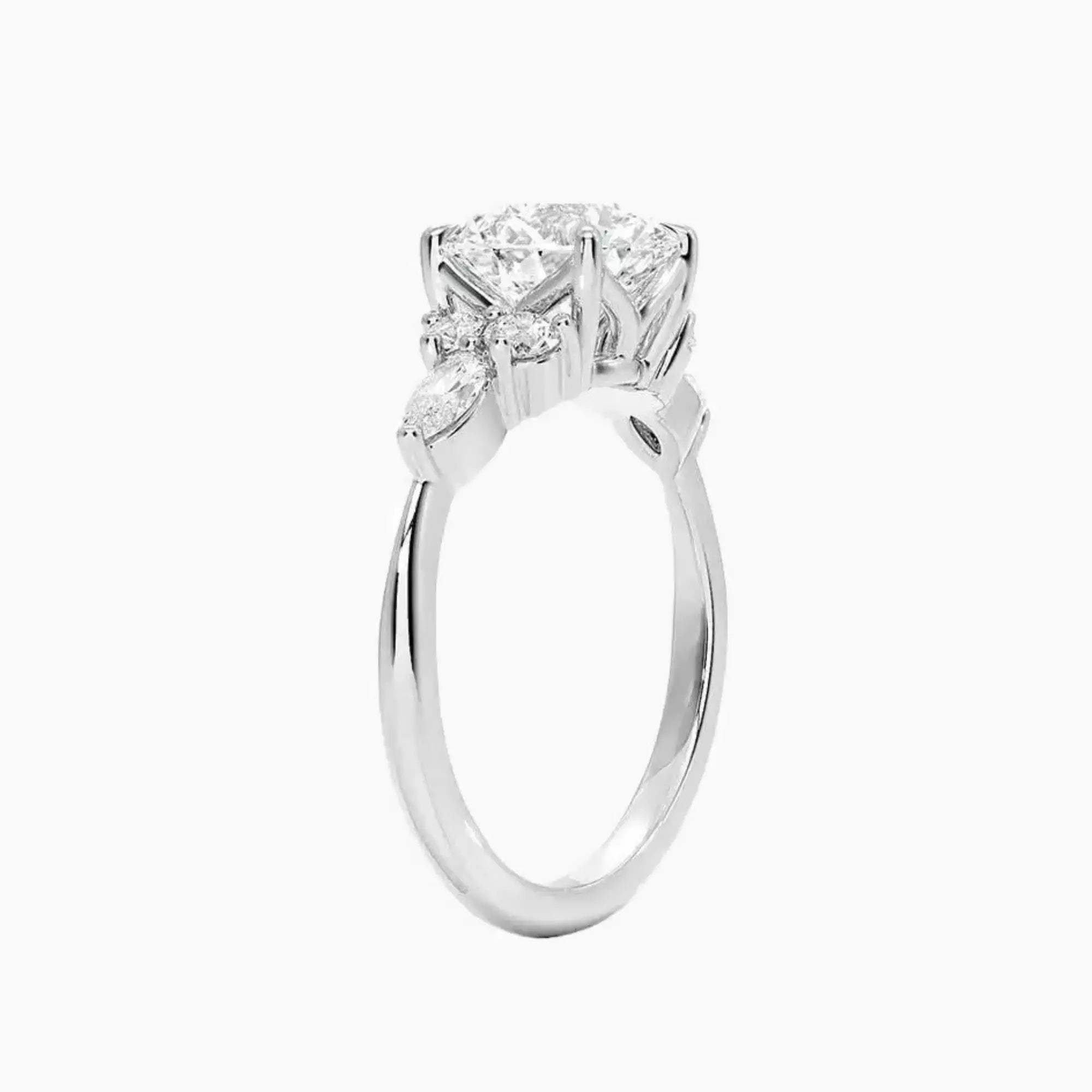 OBSER290 - Ingrid Round engagement ring setting view 2