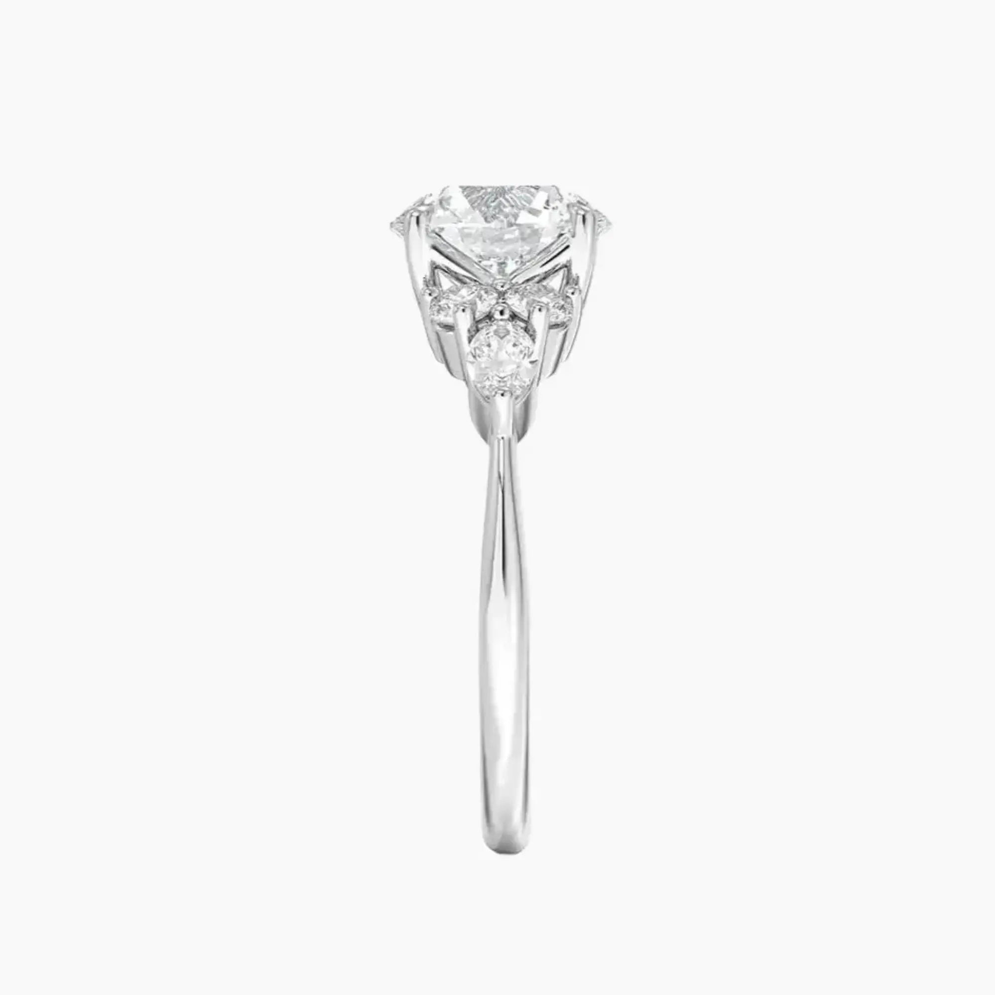 OBSER290 - Ingrid Round engagement ring setting view 3