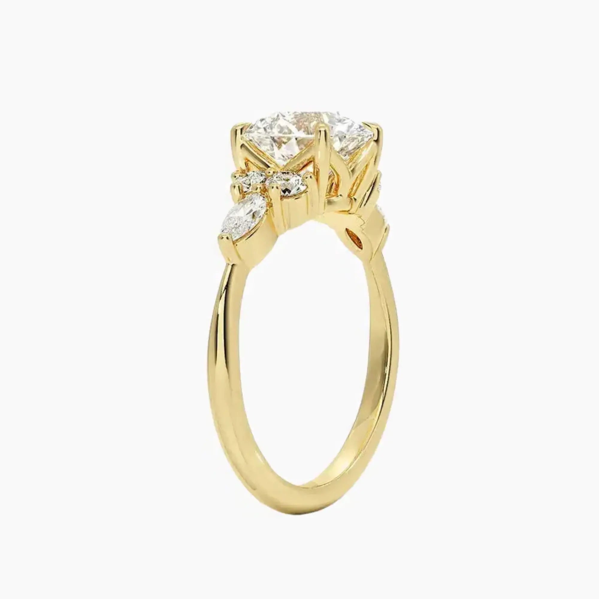 OBSER290 - Ingrid Round engagement ring setting view 8