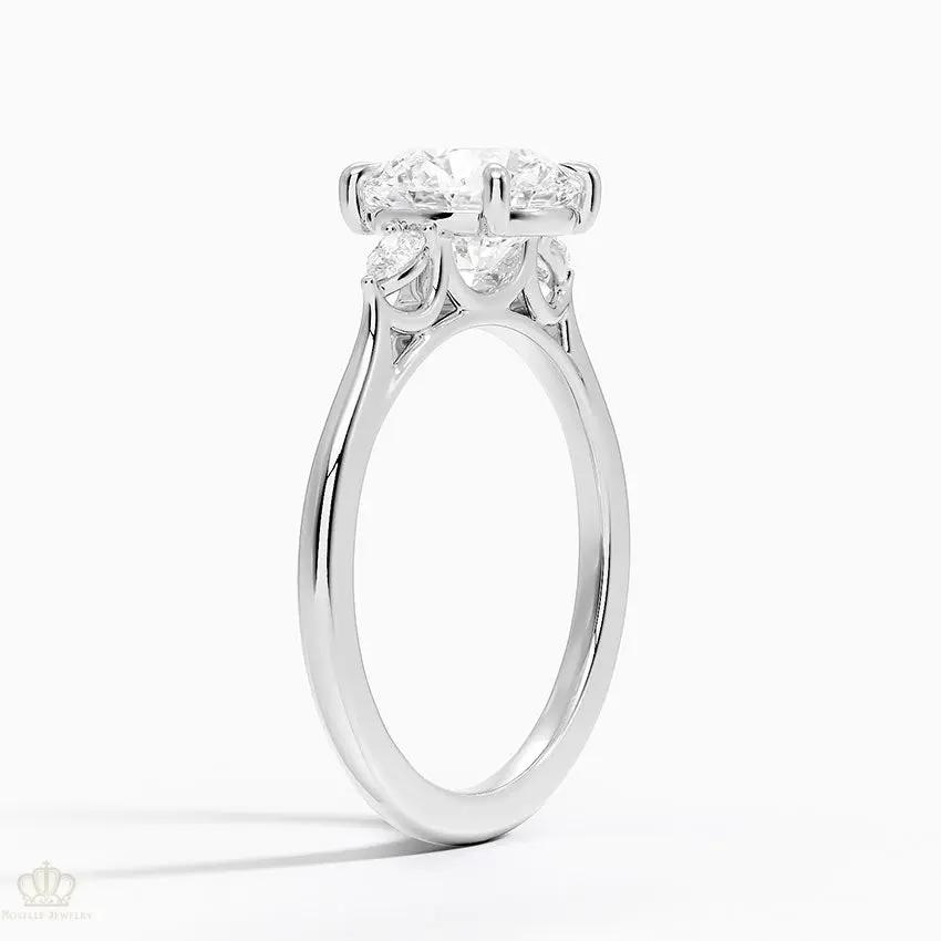 Aria Perfect Fit Three Stone Diamond Engagement Ring  [Setting Only] - EC119 CHARLISA™