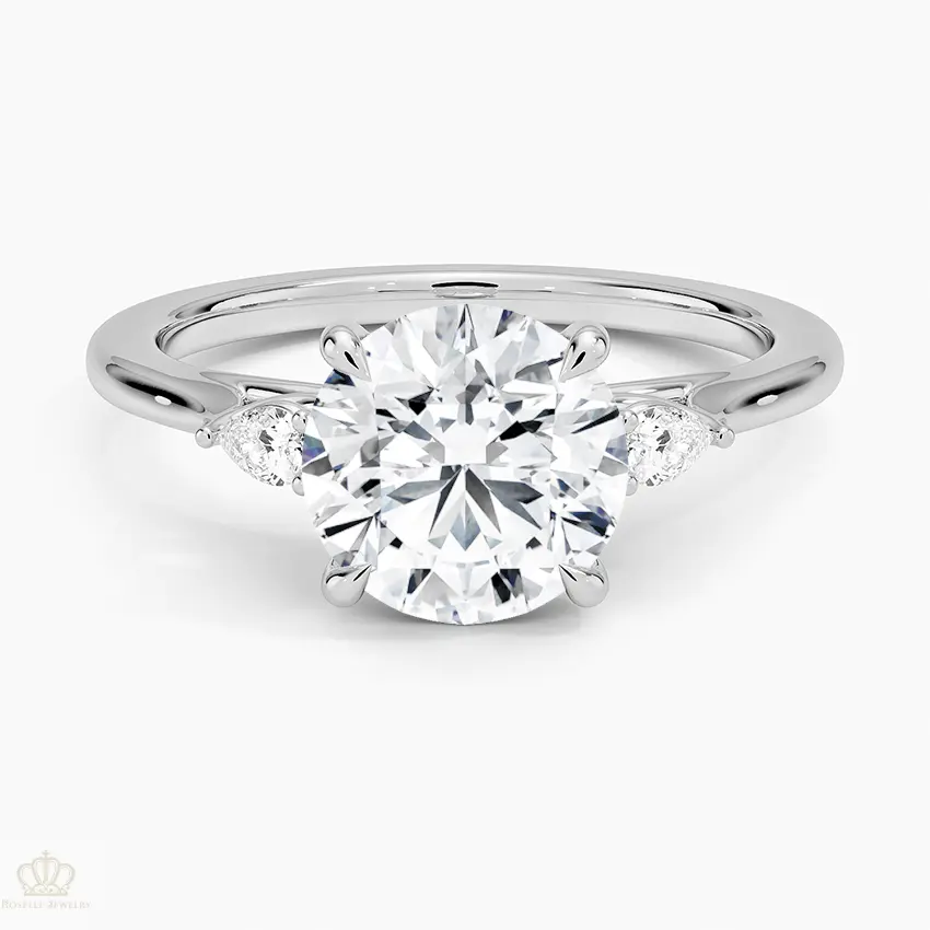 Aria Perfect Fit Three Stone Diamond Engagement Ring  [Setting Only] - EC119 CHARLISA™